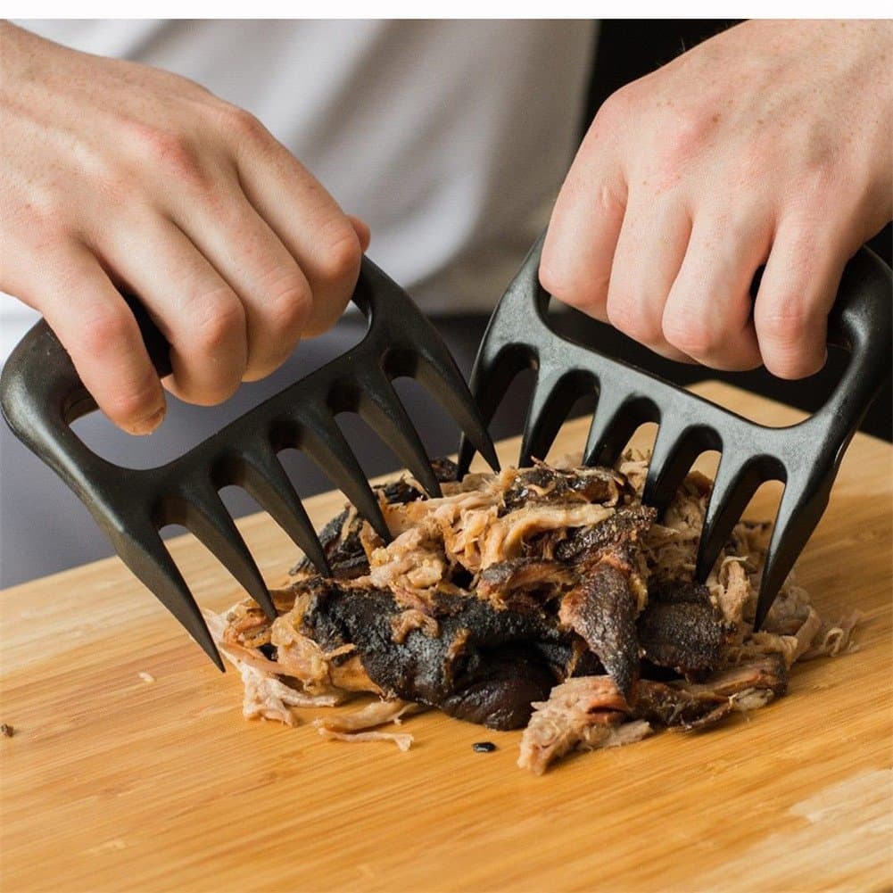 SmartEra® Pulled Pork Shredder Claws - STRONGEST BBQ MEAT FORKS - Shredding Handling & Carving Food - Claw Handler Set for Pulling Brisket from Grill Smoker or Slow Cooker