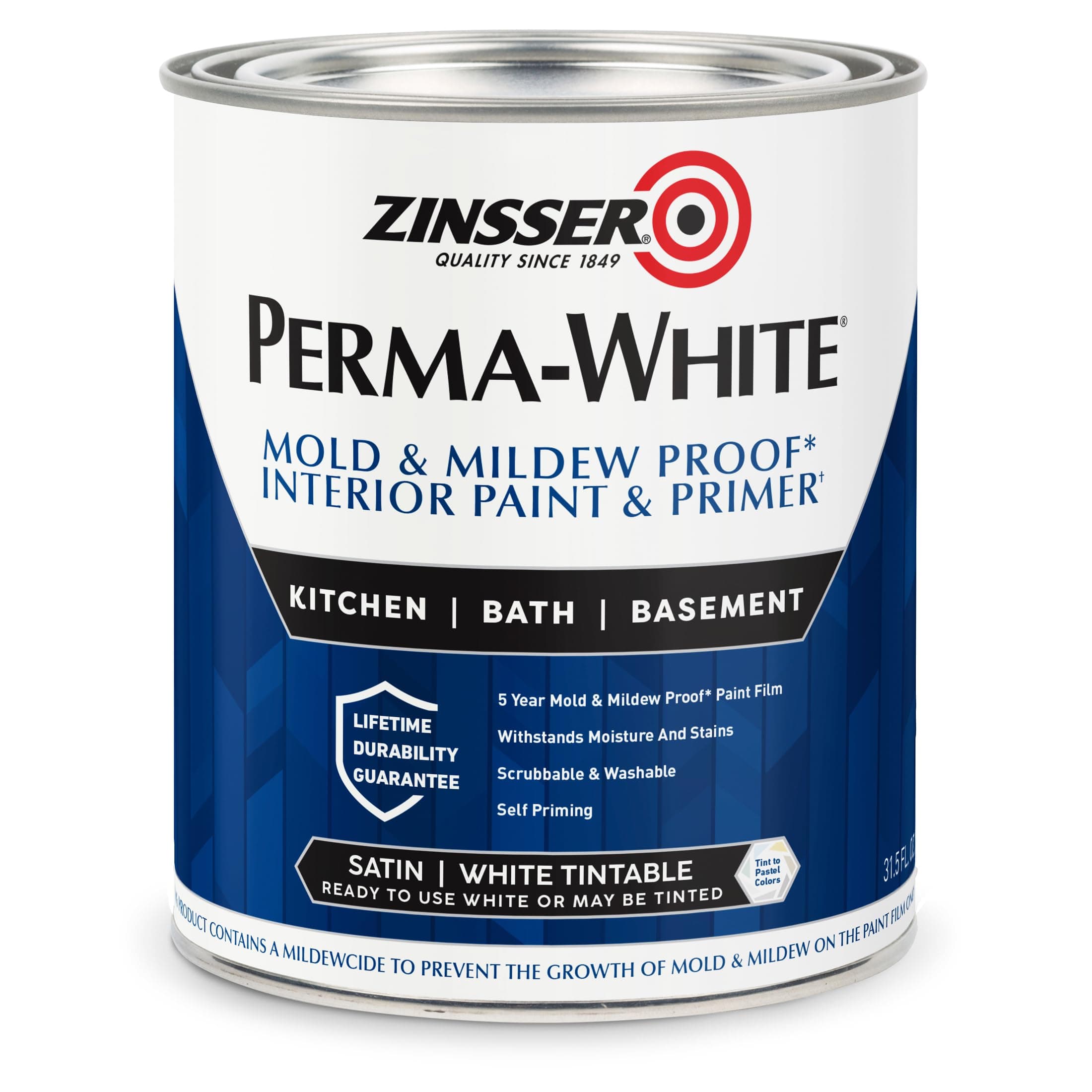 Perma-White Mold & Mildew-Proof Satin Interior Paint