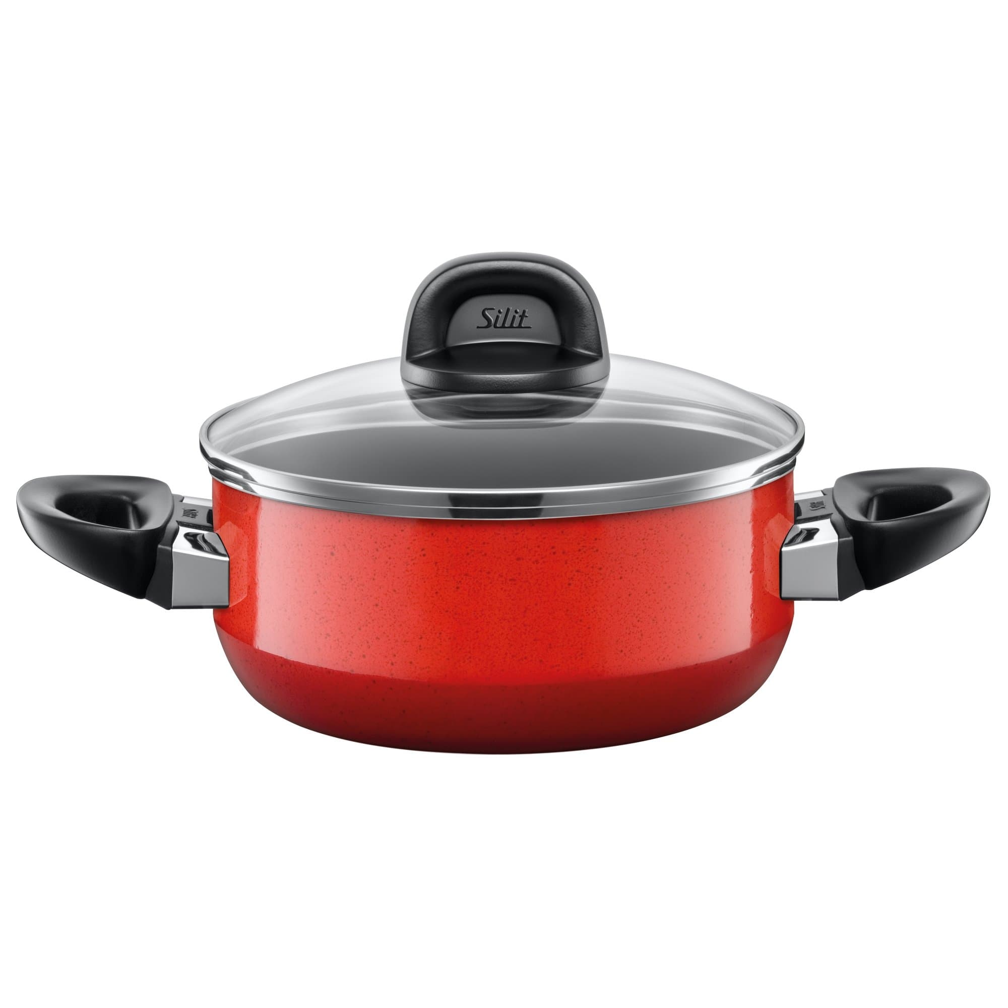 Silit 2101232575 Silargan Functional Ceramic Pot, Rojo Red, 20 cm, 2.4 Litre