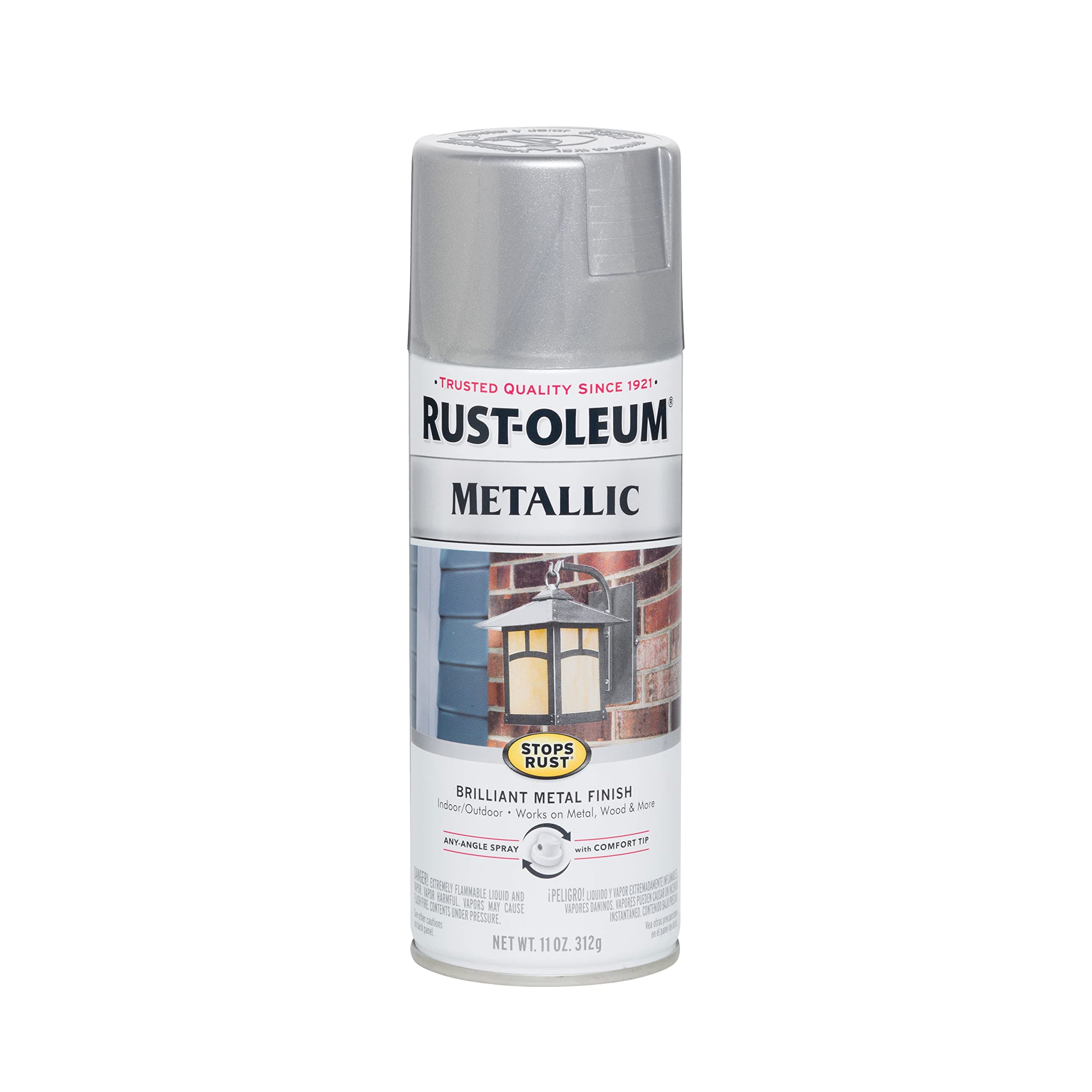 7271830 Stops Rust Metallic Spray Paint, 11 oz, Silver