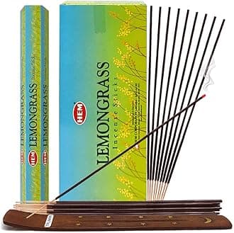Lemongrass Incense Sticks and Incense Stick Holder Bundle Insence Insense Hem Incense Sticks