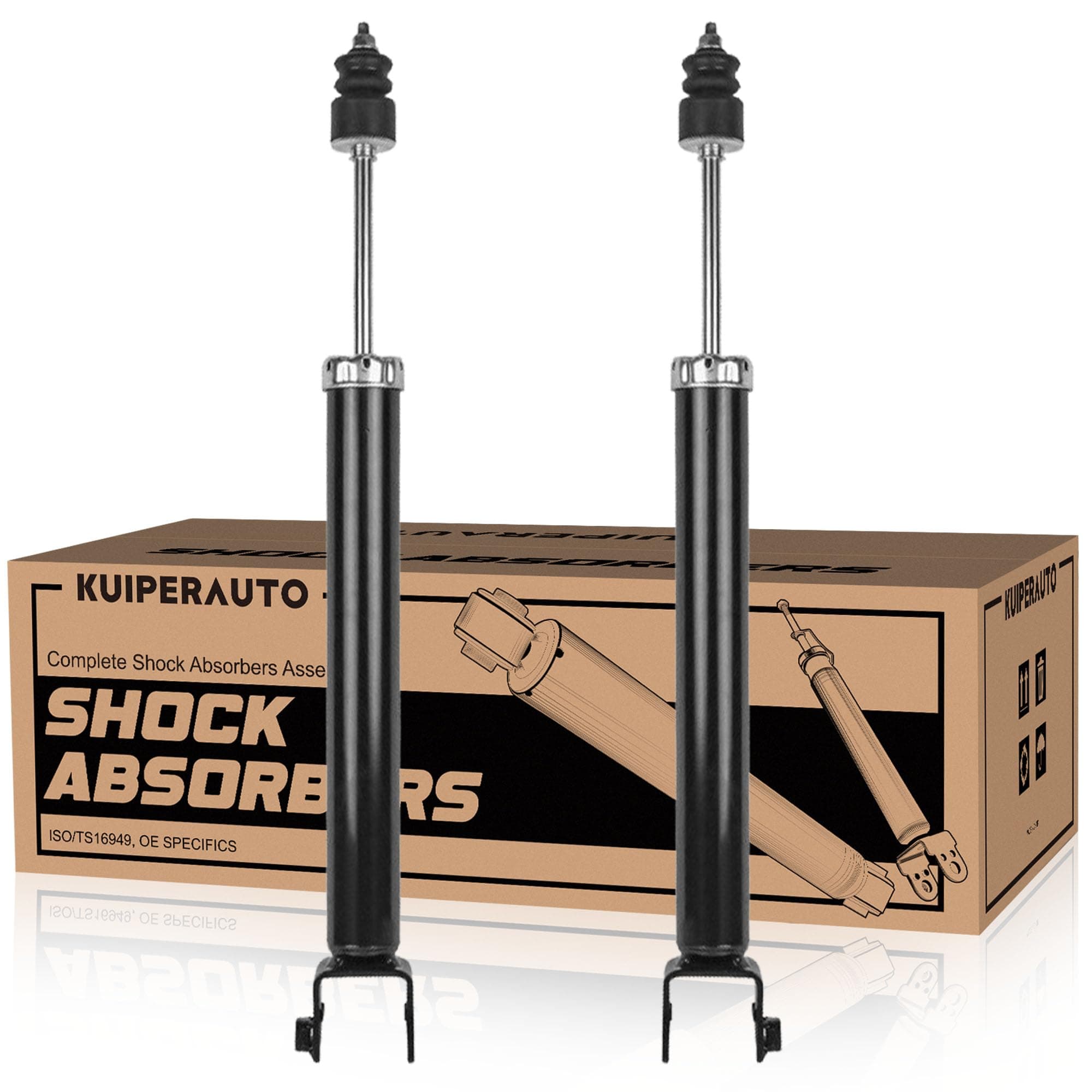 KUIPERAUTO Pair Rear Complete Struts Assembly 349075 G51874 Compatible for 2007-2012 Nissan Altima Replacement Coil Spring Shock Absorbers (2PCS)