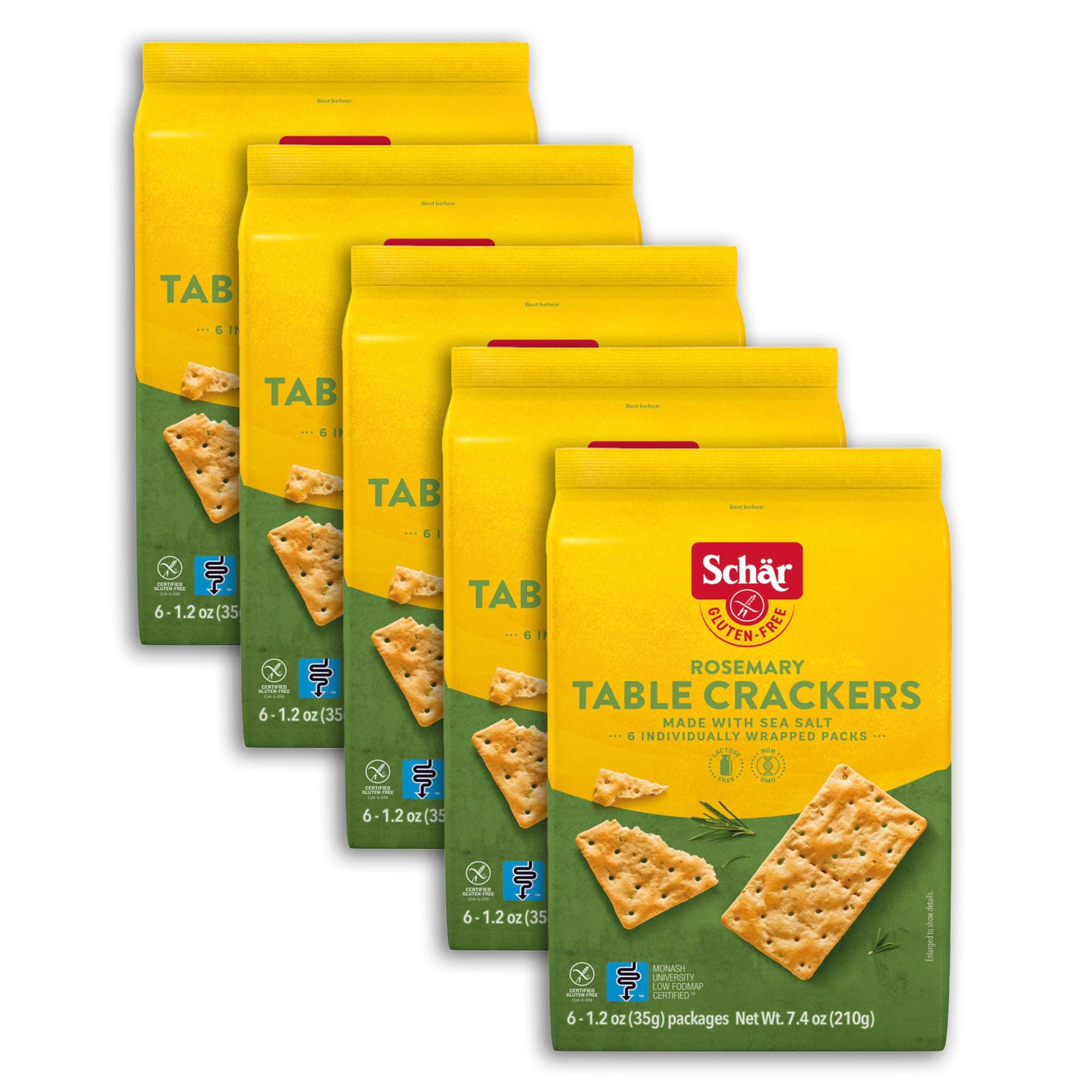 Schar Rosemary Table Crackers 5-Pack