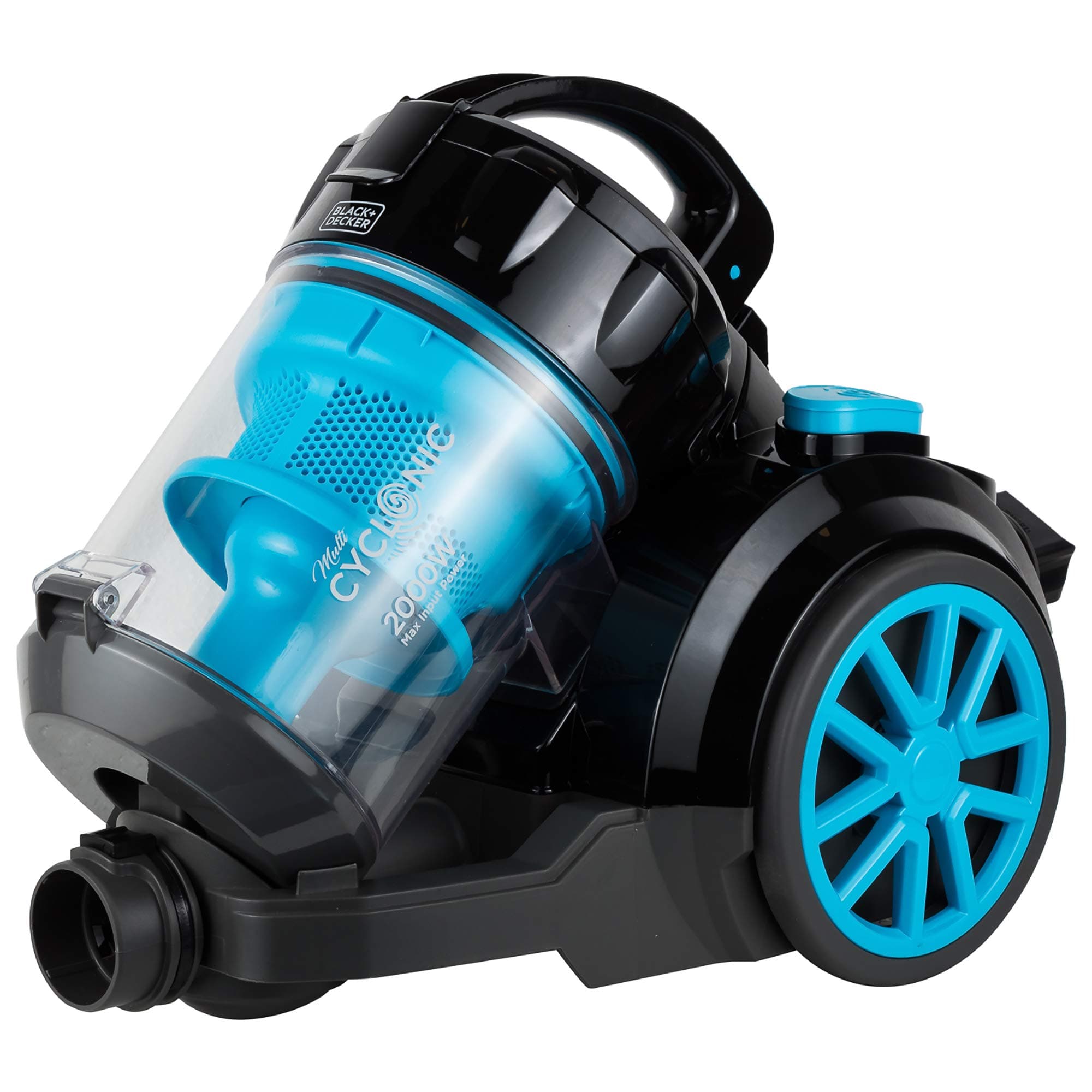 Multi Cyclone Bagless Corded Vacuum Cleaner, 2000W, 2.5L Capacity, 6-Stage HEPA Filtration, Variable Speed, 289 Air Watts, Auto Cord Rewind, 5m Cable, Washable Filter, Blue - VM2080-B5