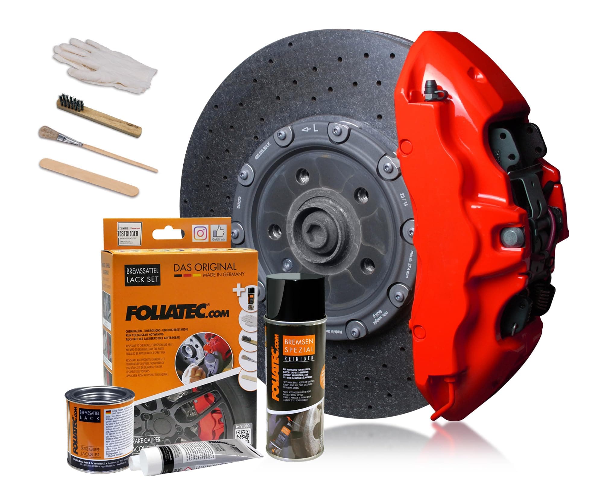 Brake Caliper Paint Set 3 Components Performance Red