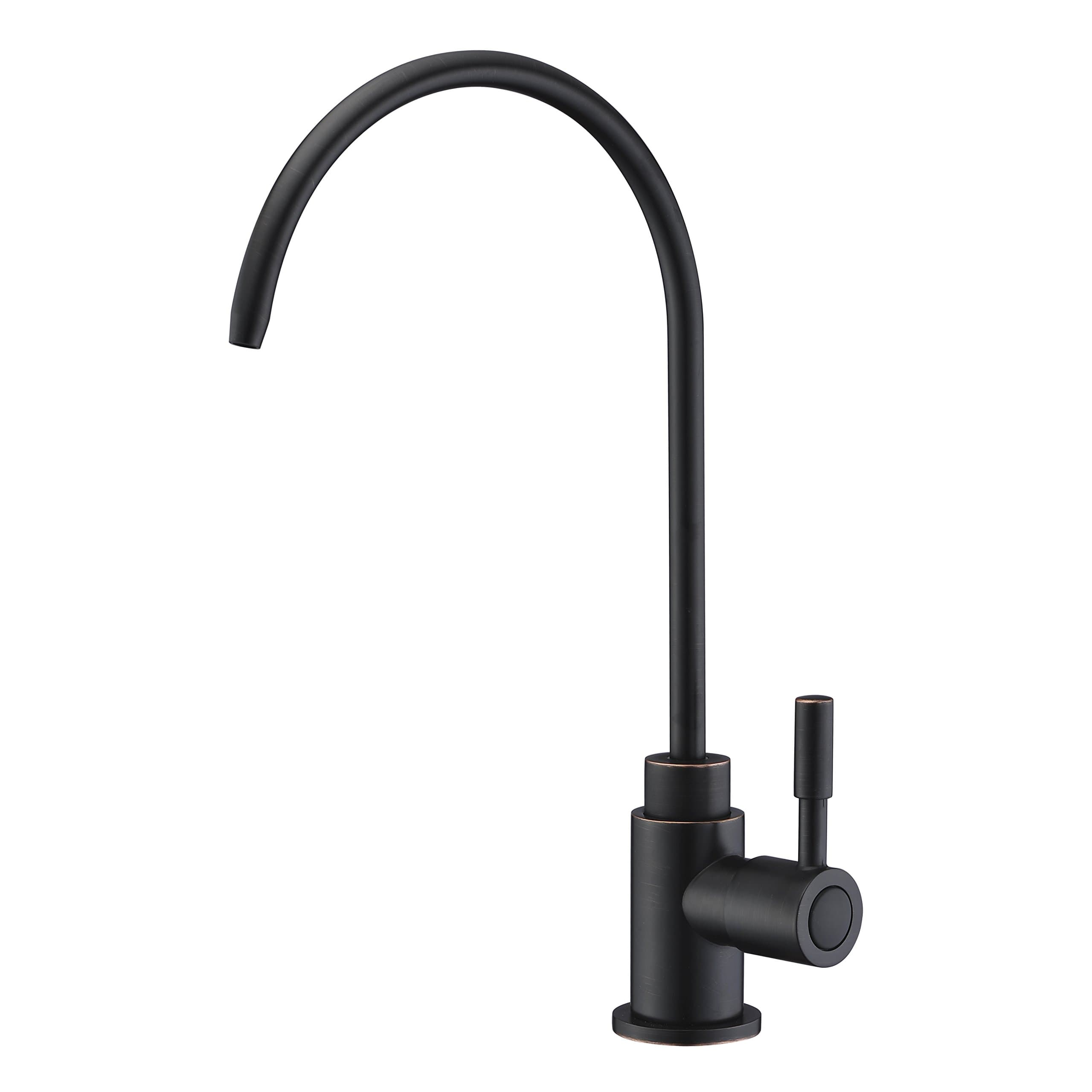 Drinking Water Faucet, Oil Rubbed Bronze Single Handle Solid Brass Kitchen Bar Sink Drinking Water Faucet, Water Filtration Faucet