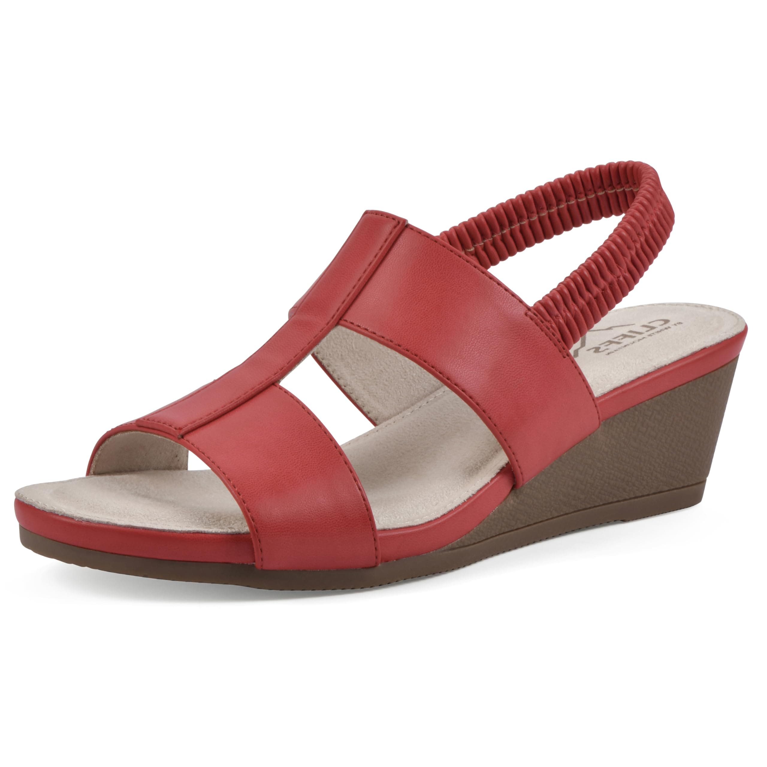 CLIFFS BY WHITE MOUNTAIN Women's Candea Wedge Sandal
