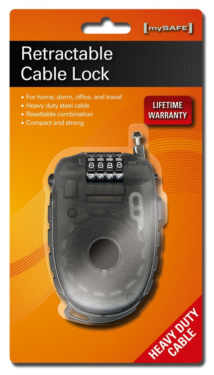 Xitel TechnologiesMysafe Retractable Cable Lock (CL-RET-ENG)