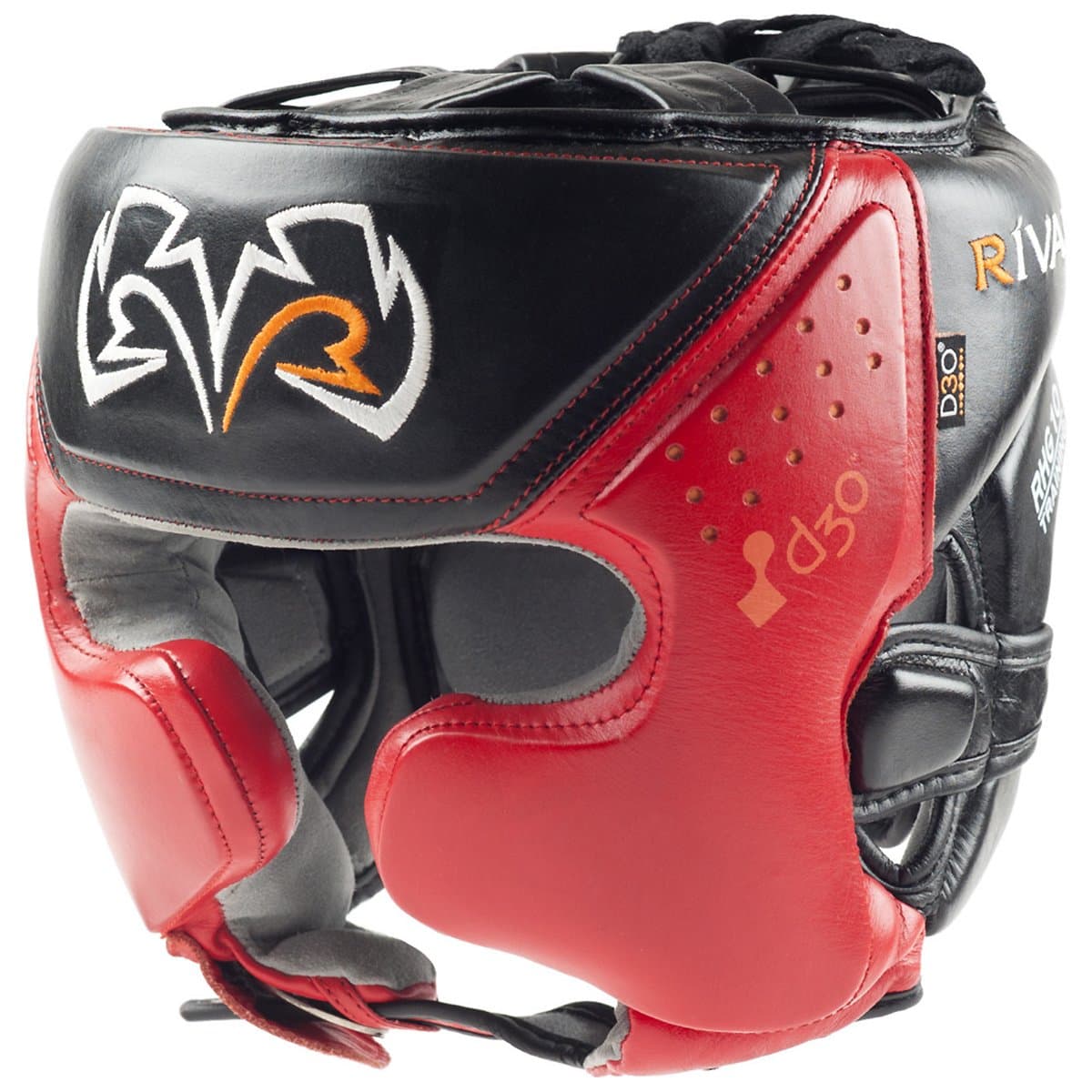 RIVAL Boxing RHG10 Intelli-Shock d30 Headgear - Medium - Black/Red