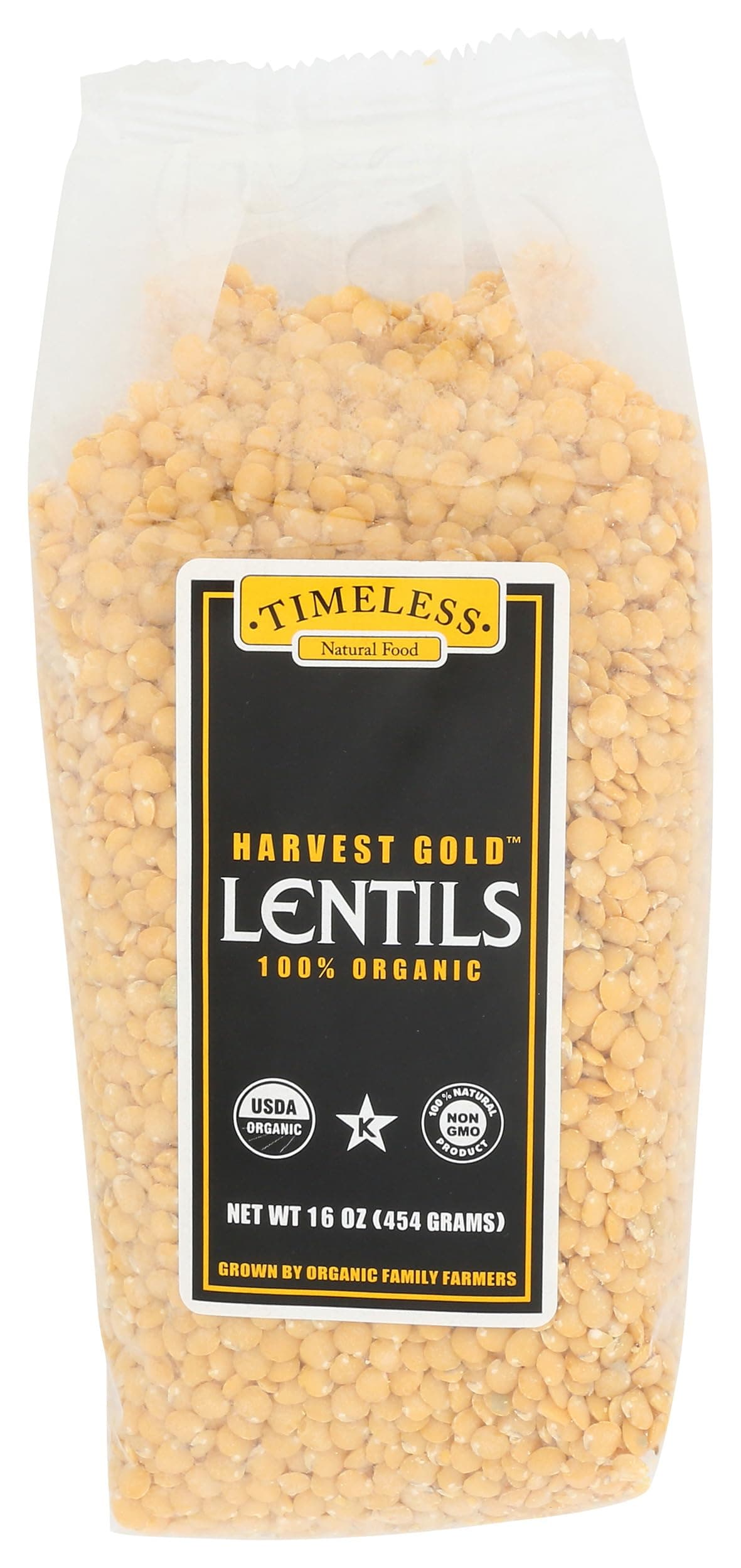 TIMELESS Harvest Gold Lentils, 16 OZ
