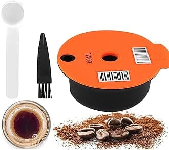 Reusable Coffee Capsule, Compatible with Bosch Tassimo Machines, Coffee Filter Refillable, Coffee Pods with Readable Barcode