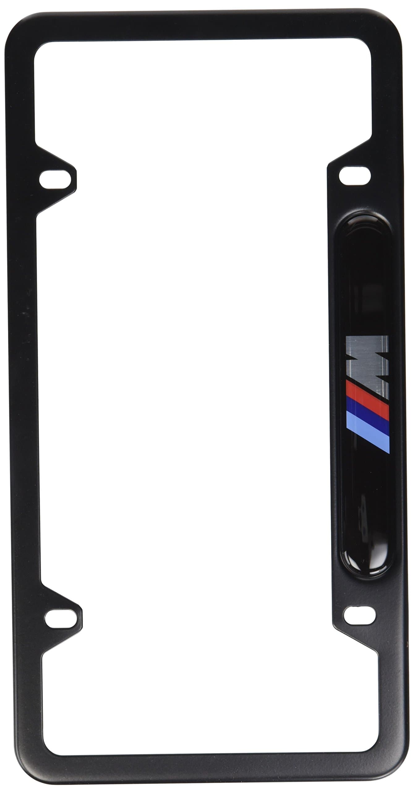 Black Stainless Steel License Frame with M Logo