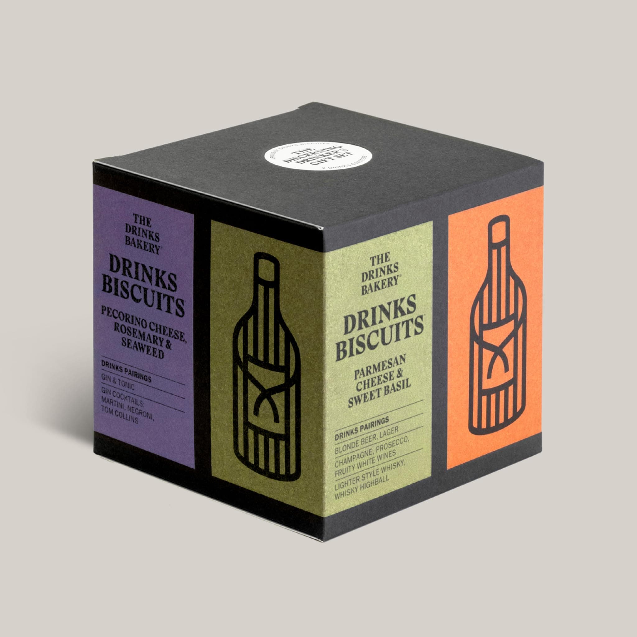 Discerning Drinker’s Gift Set - Luxury Biscuits Expertly Paired with Drinks - Award-Winning Savory Snacks as Seen on Dragons’ Den - Made in Scotland - Perfect Biscuit Gift Set