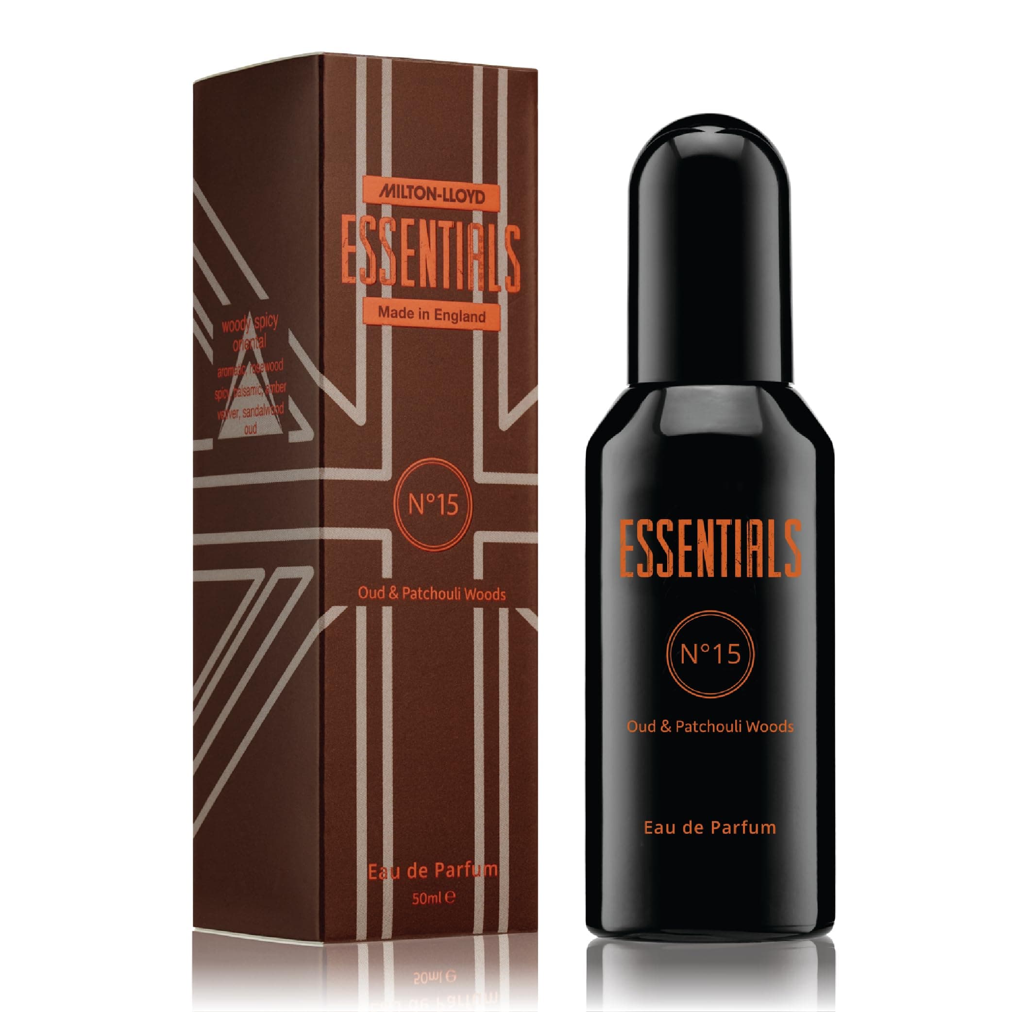 MILTON-LLOYD ESSENTIALS No 15 Perfume for Men. 50ml Eau de Parfum Men, Luxury Fragrance - Mens Aftershave, Long Lasting Fragrance by Milton-Lloyd