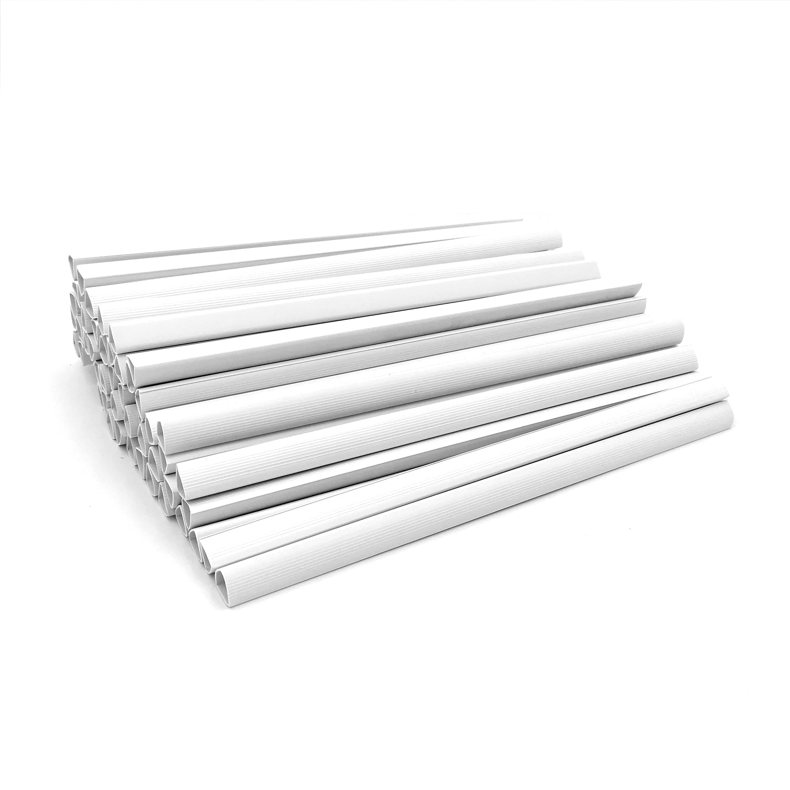 Alevar Paper Binds, A4 Diameter 15 mm, Capacity 110 Sheets, Pack of 50, White