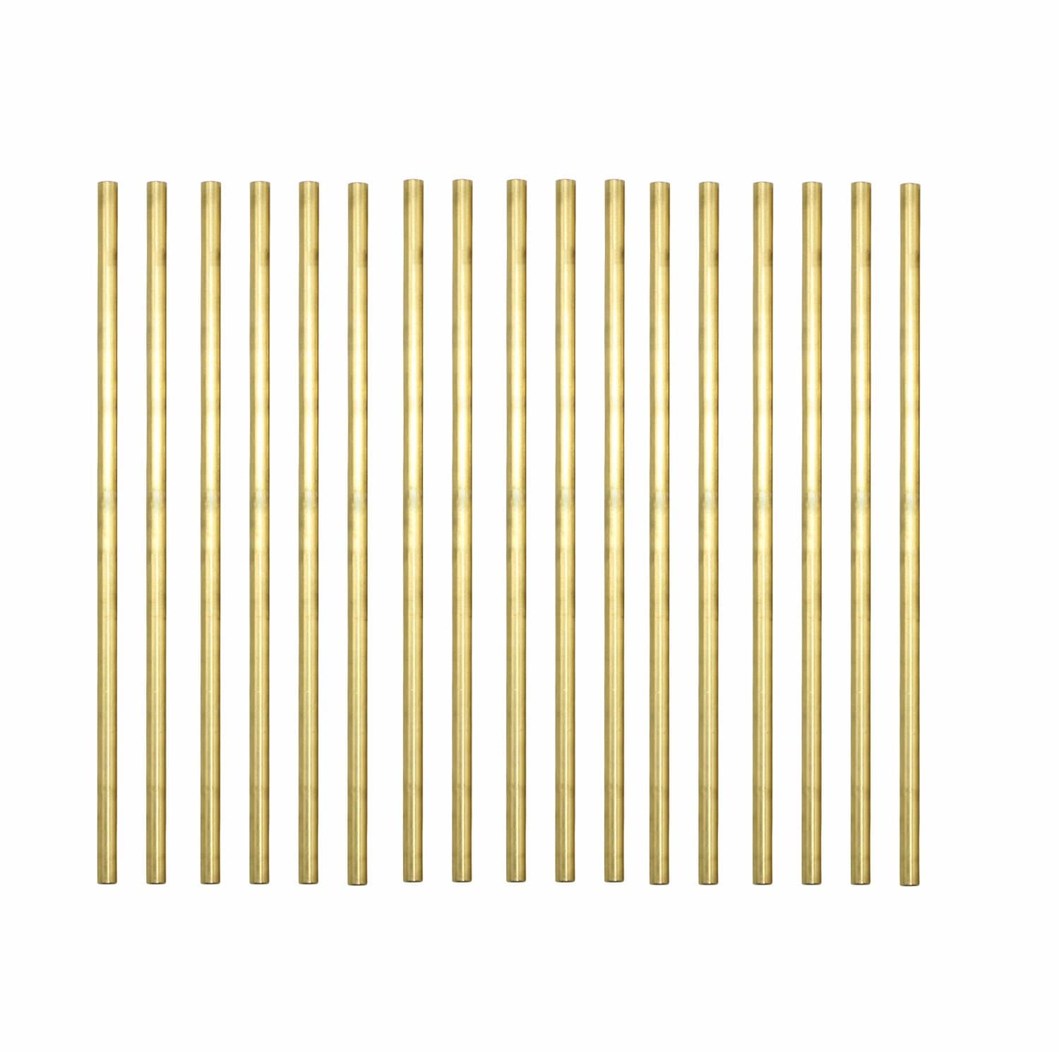 PGCOKO Brass Solid Round Rod Lathe Bar Stock, 3mm in Diameter 100mm in Length (15Pcs)