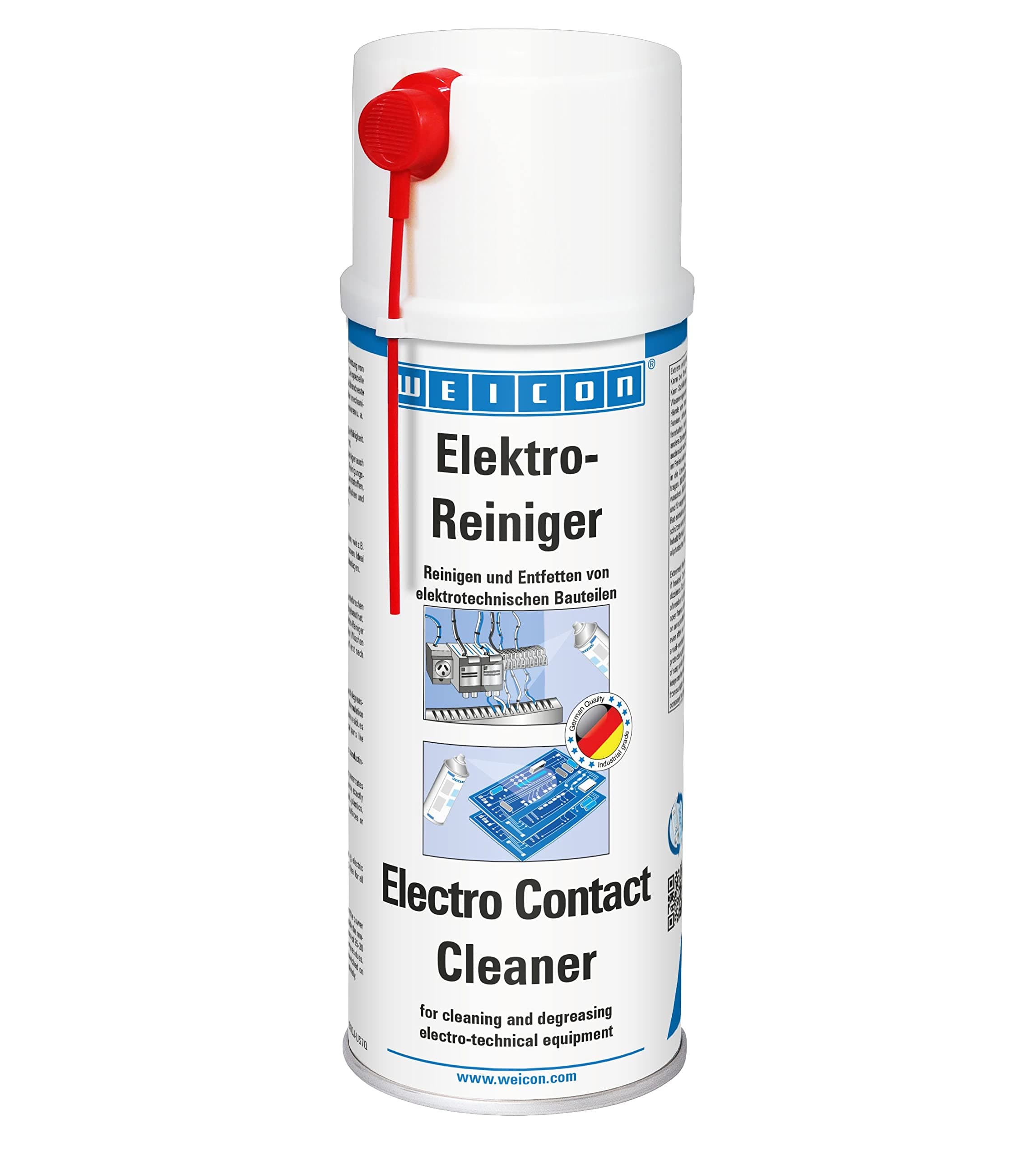 Electro Contact Cleaner | 400 Ml Spray For Electronic Components Dissolves Corrosion, Removes Dust & Dirt, Increases Conductivity