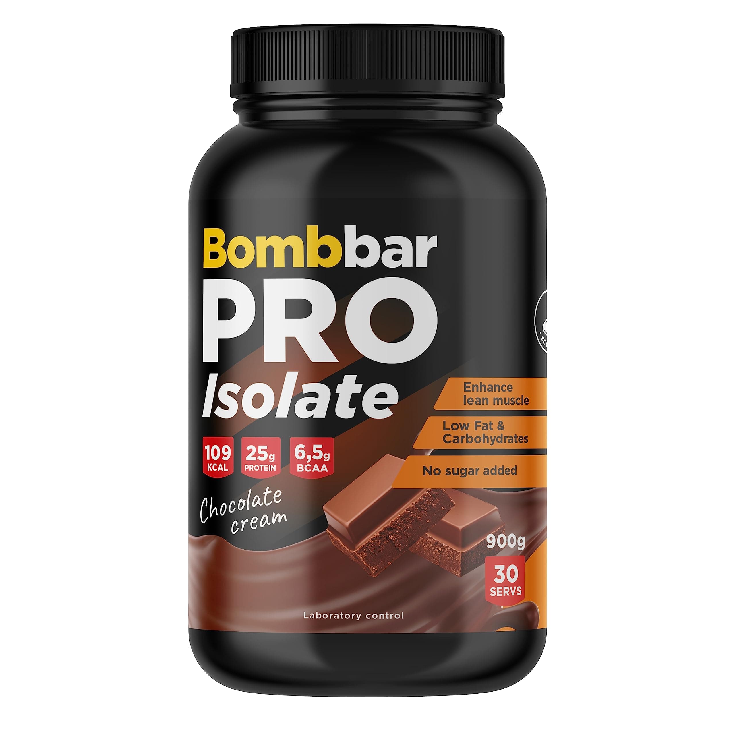 Pro Whey Protein Isolate - Protein Isolate Powder- 25g Protein per Serving for Lean Muscle Enhancement - 900g. (Chocolate&Cream)