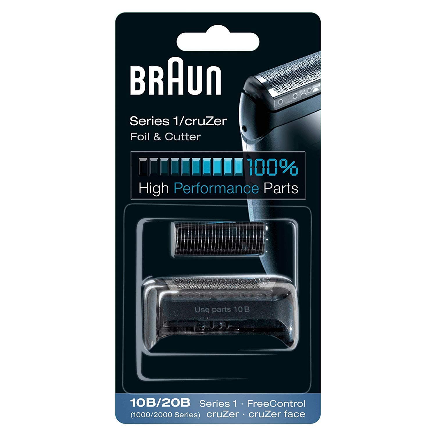 Replacement Foil and Block, 1000 2000 For Free Control and Cruzer Shavers (Packaging may vary)