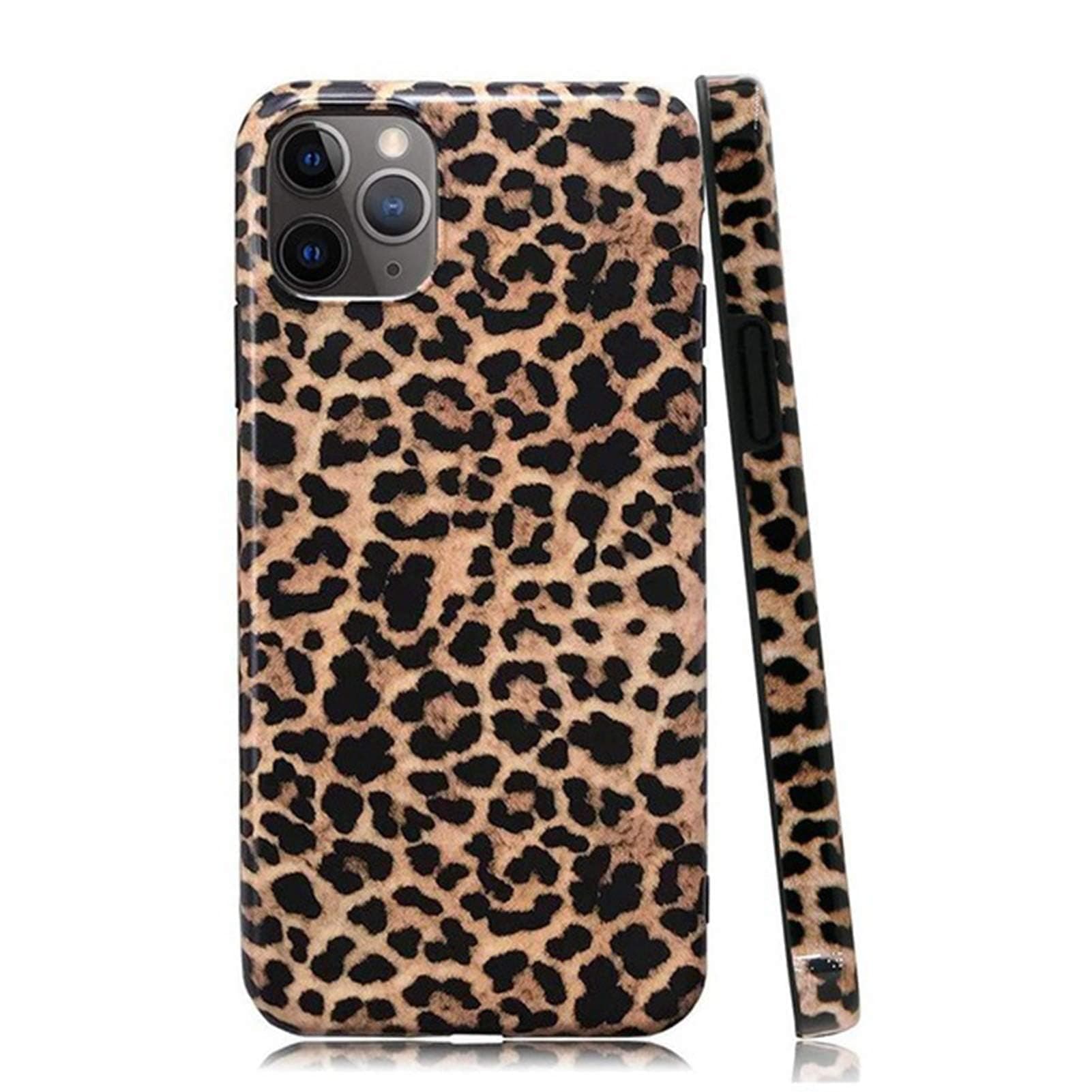 Cheetah Print Case Compatible with iPhone 13 Pro,Cute Classic Leopard Pattern for Girls Women,Glossy Slim Fit Soft Flexible Anti-Scratch Protective Cover for iPhone 13 Pro 6.1inch