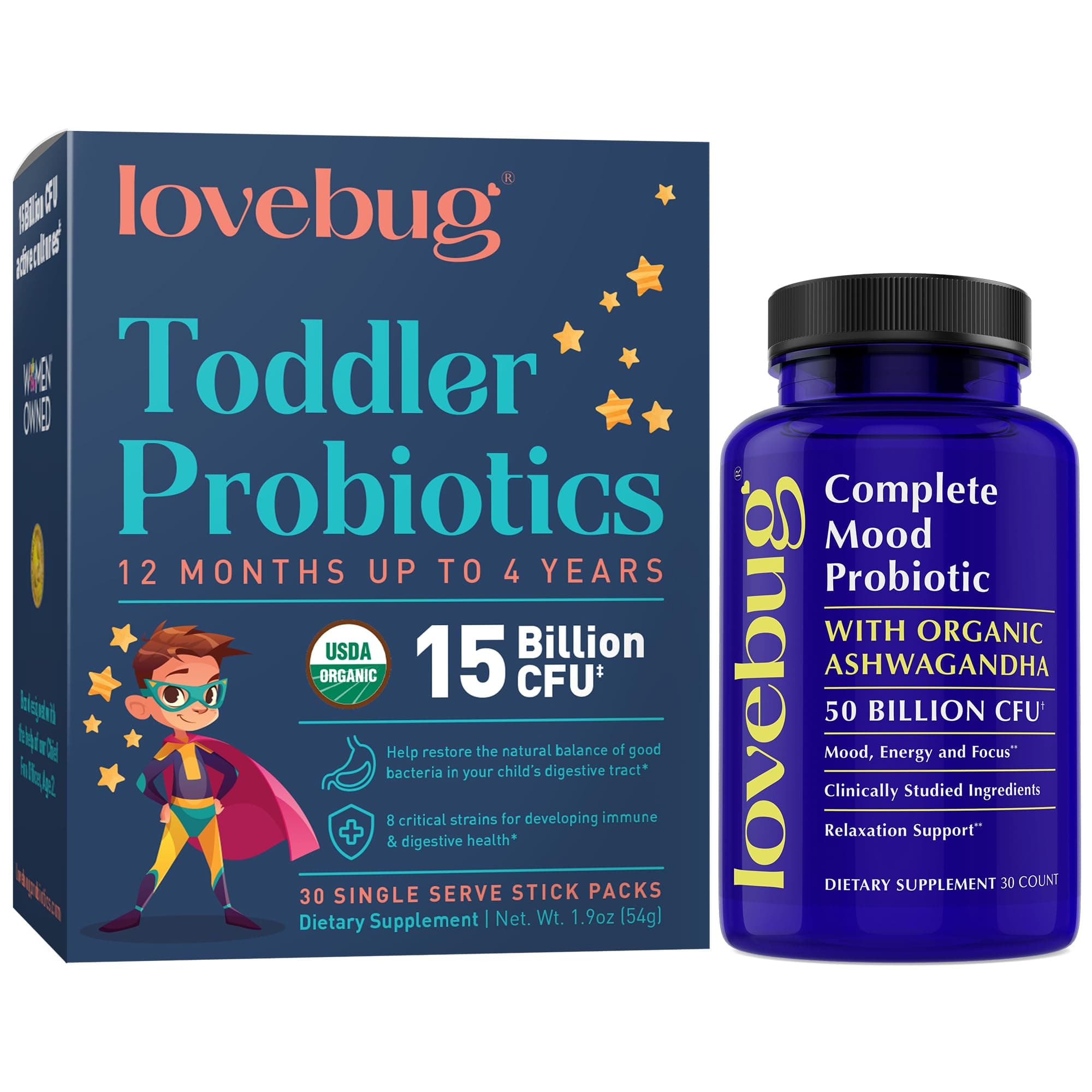 Calm Mommy and Toddler Probiotic Bundle