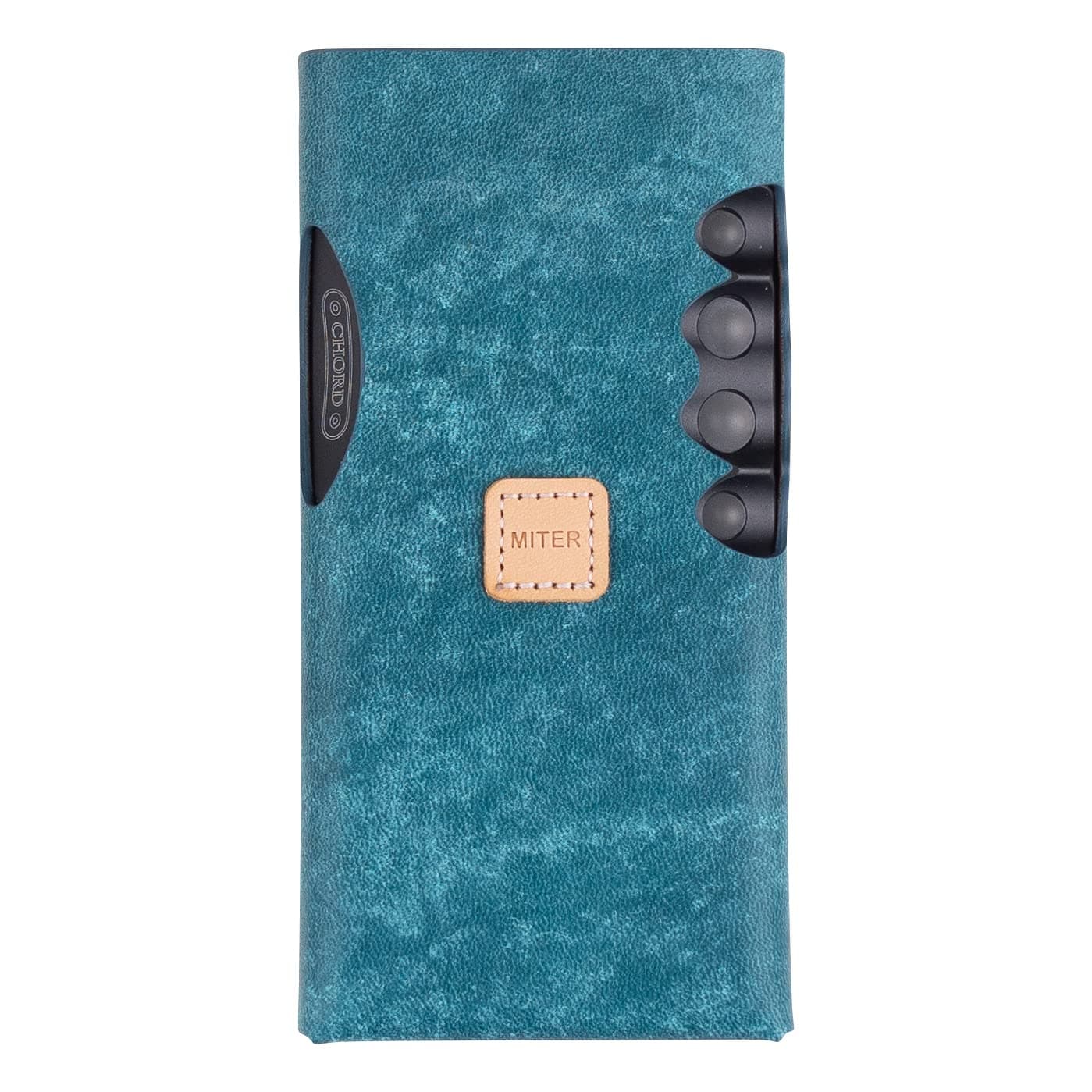 CASE for Chord Mojo 2 + Poly Portable DAC, Handmade Italy Pueblo Leather Case Cover (Mojo 2 + Poly Turkey Blue)