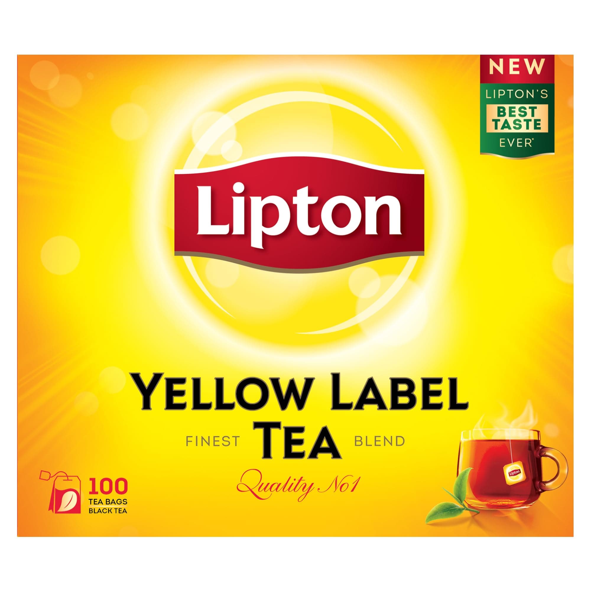 Yellow Label Black Tea, 100 Teabags