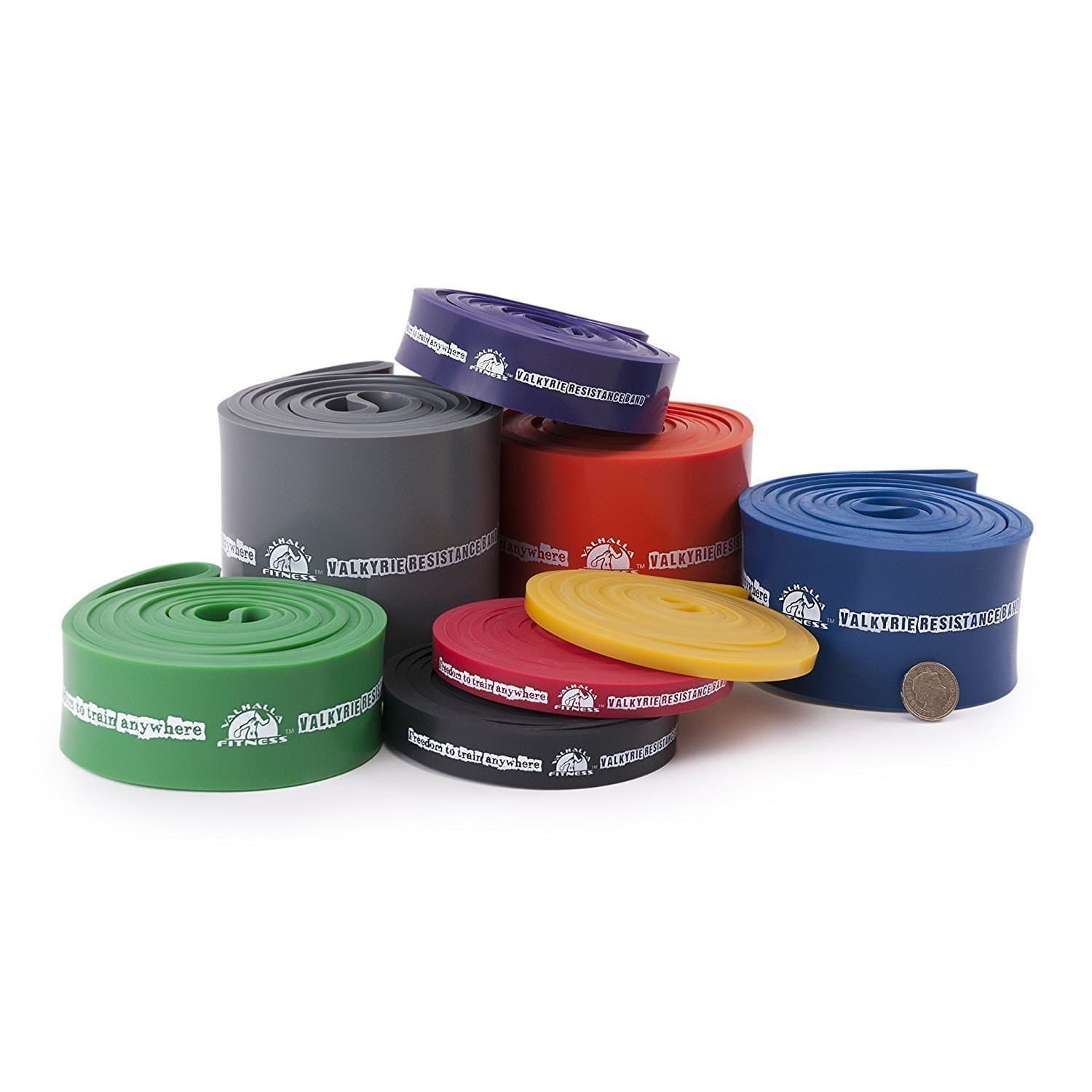 Valkyrie Resistance Band -Pull up Chin Calisthenics Parallettes Parallel Bars Dip Station (YELLOW TO BLUE)