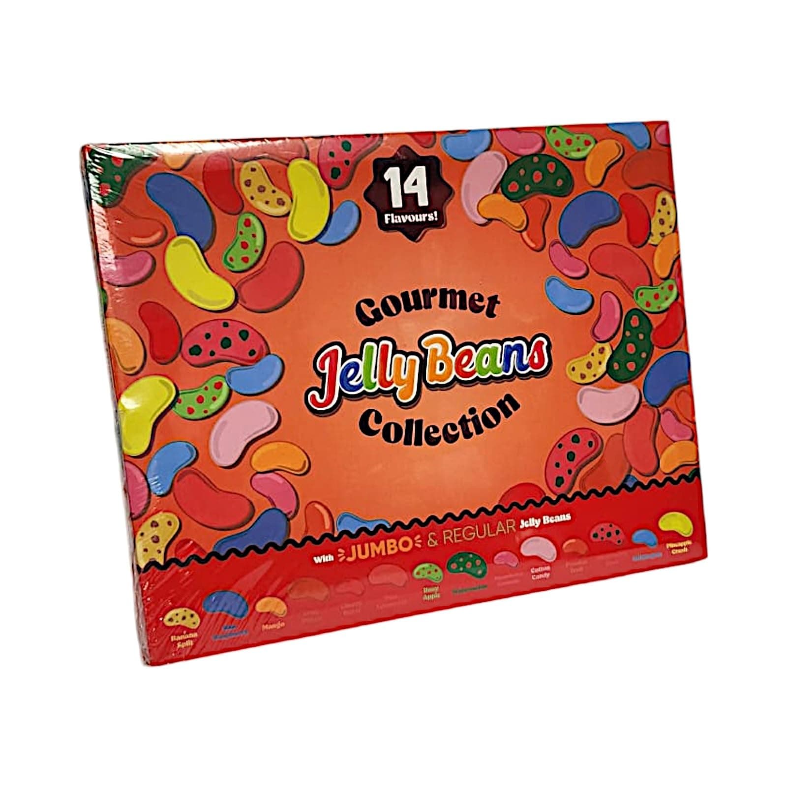 Jelly Bean Collection Box Assorted Jumbo & Regular Jelly Beans 320g Compartment Box with 14 Exciting Flavours