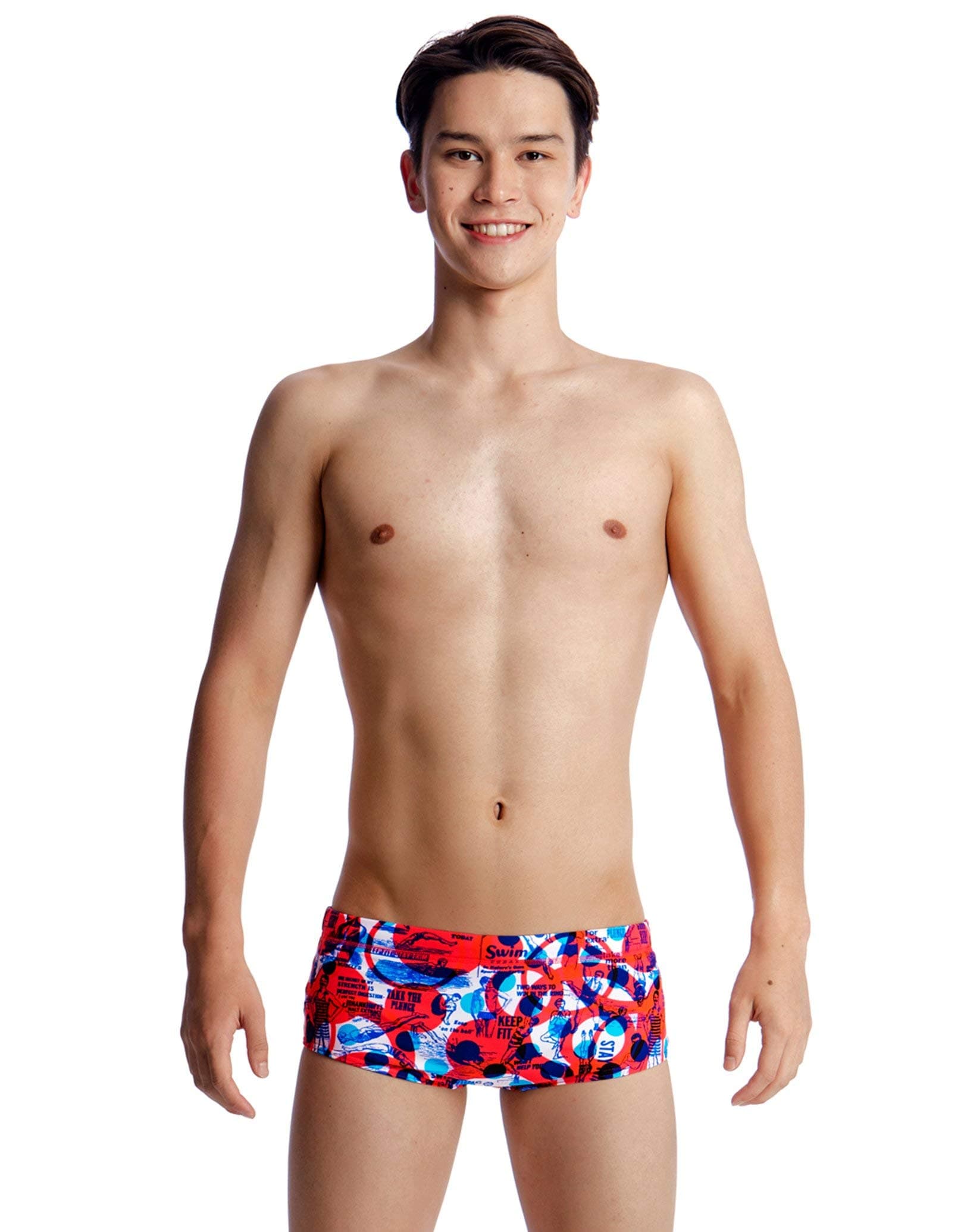 Boys Ol Toff Classic Trunk Age 10 / Red