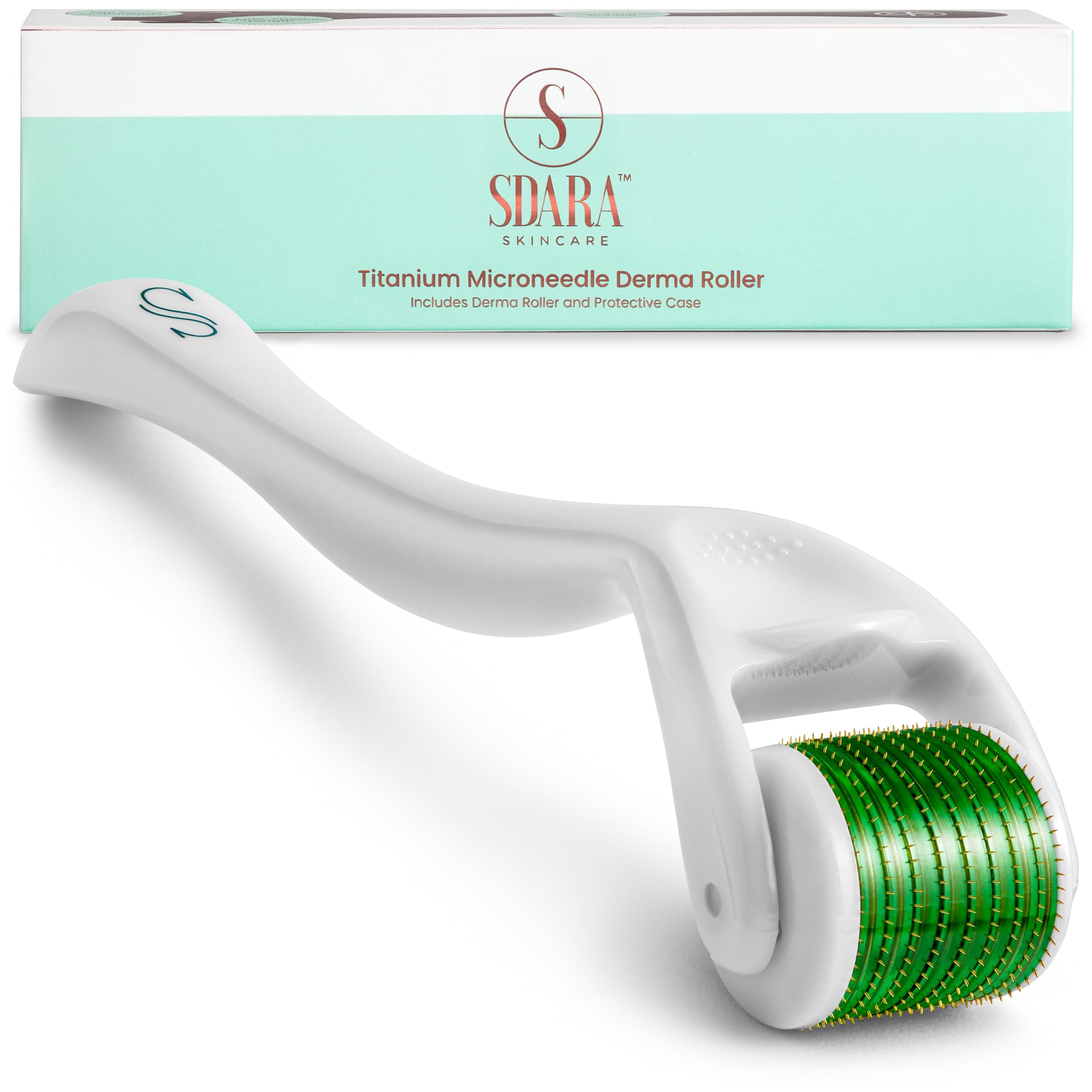 Derma Roller Microneedling Roller for Face - Includes Free Storage Case (Pack of 1) Unisex