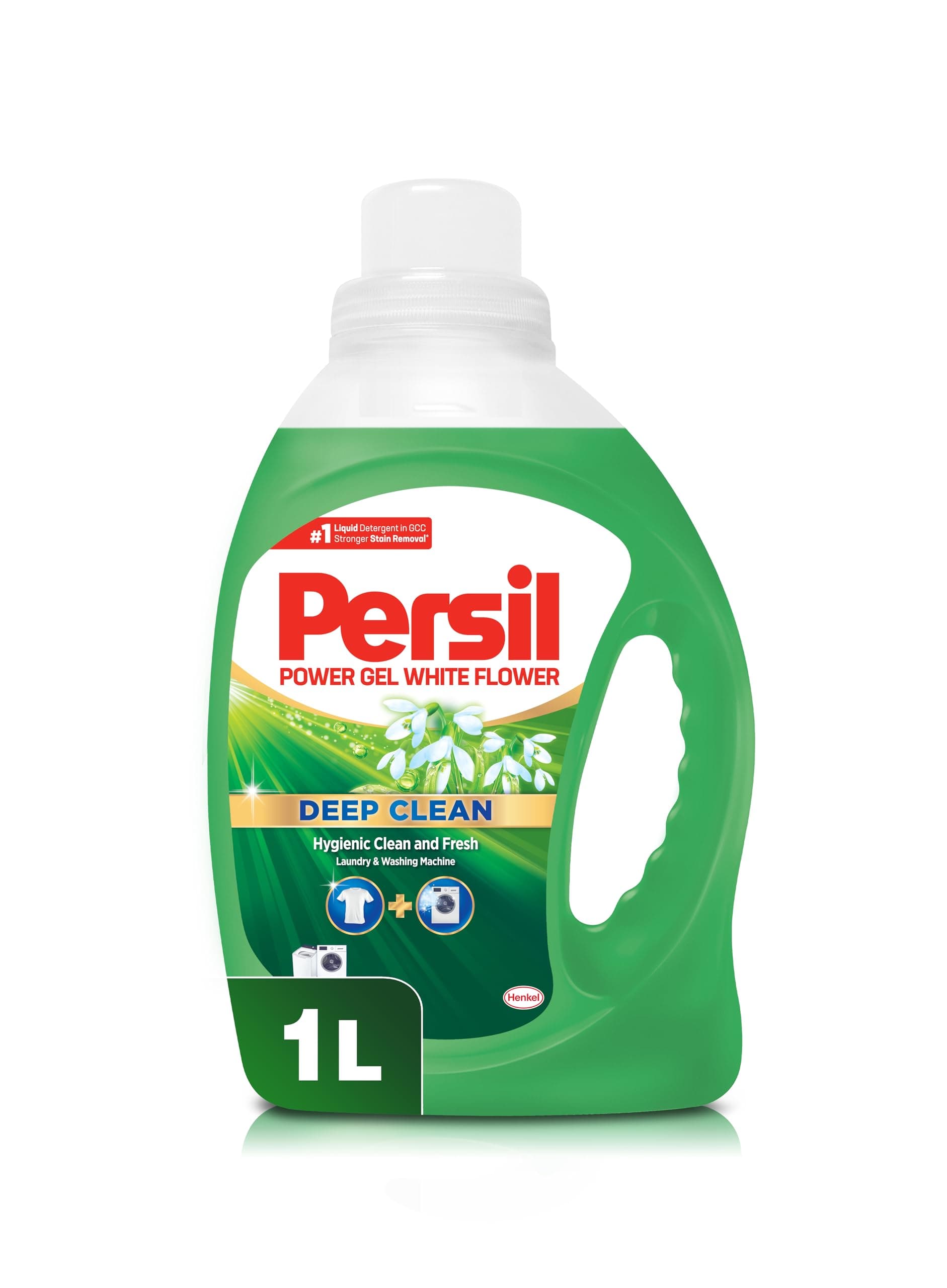 Persil Power Gel Liquid Laundry Detergent, With Deep Clean Technology, White Flower, 1L