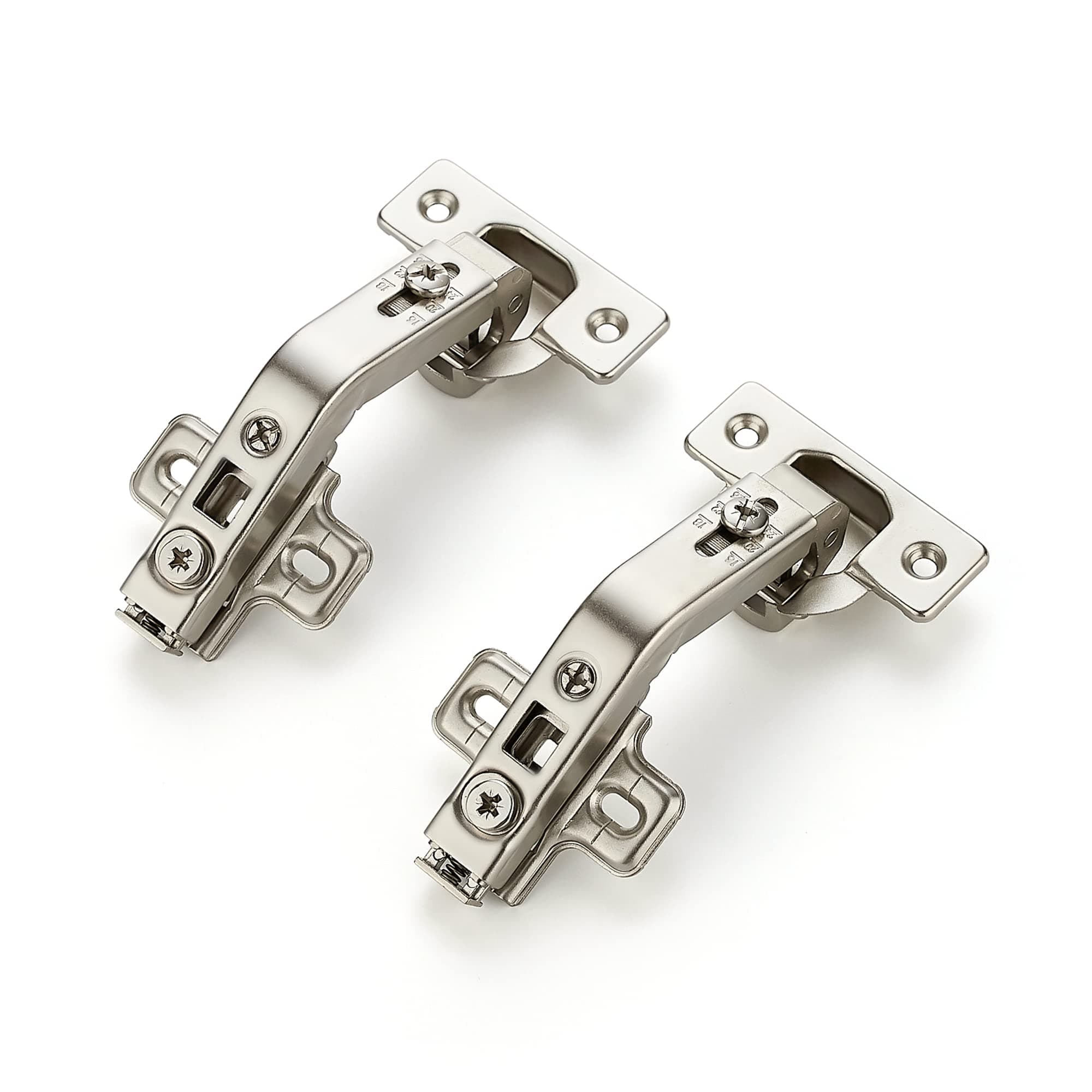 Ravinte 1 Pair 2 Pack Kitchen Cabinet Hinges, 135 Degree Kitchen Door Hinges Compatible with Lazy Susan Corner Cupboard，Full Overlay Face Frame Concealed Corner Cabinet Hardware