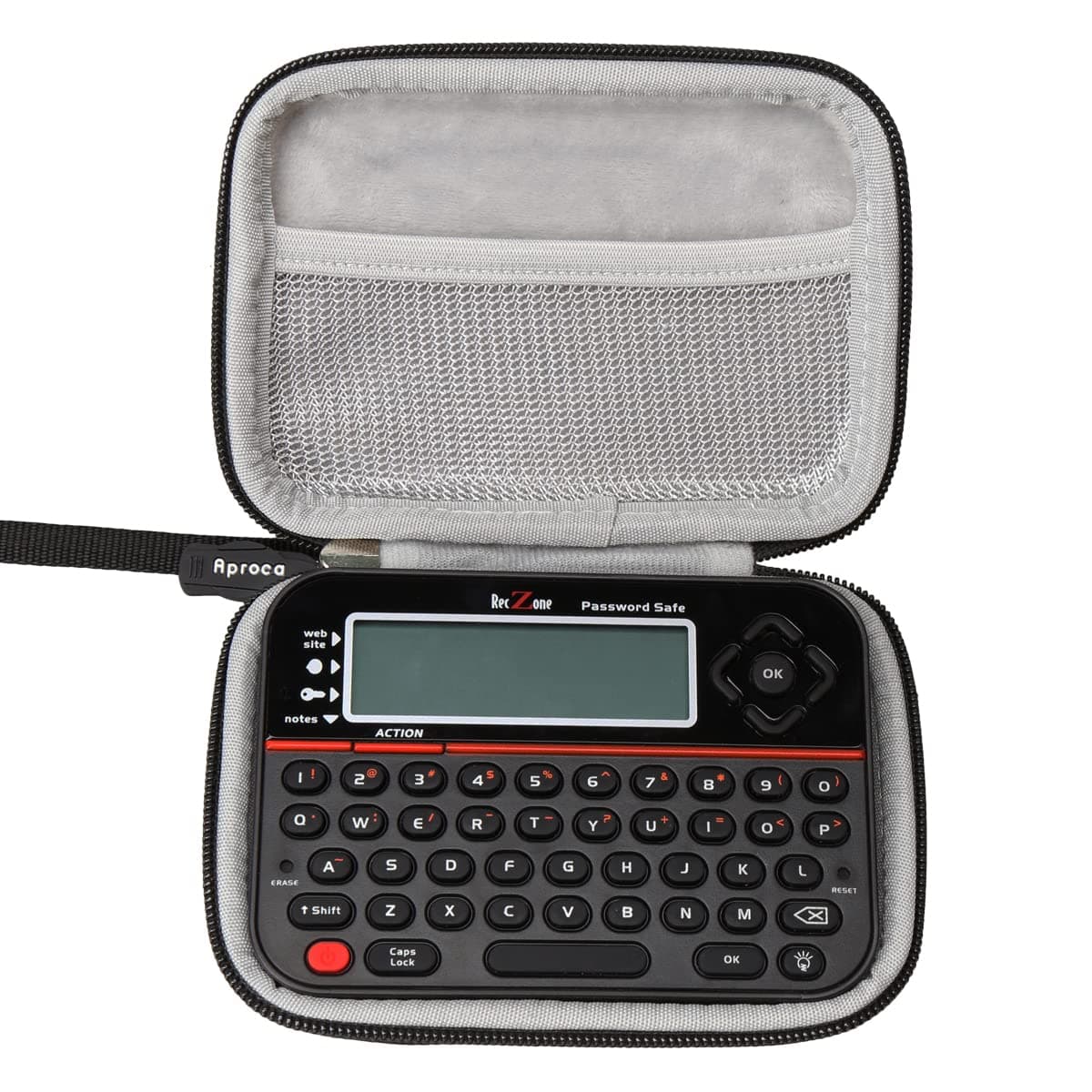 Aproca Hard Storage Travel Case, for Reczone password safe Device (Black-New Version)