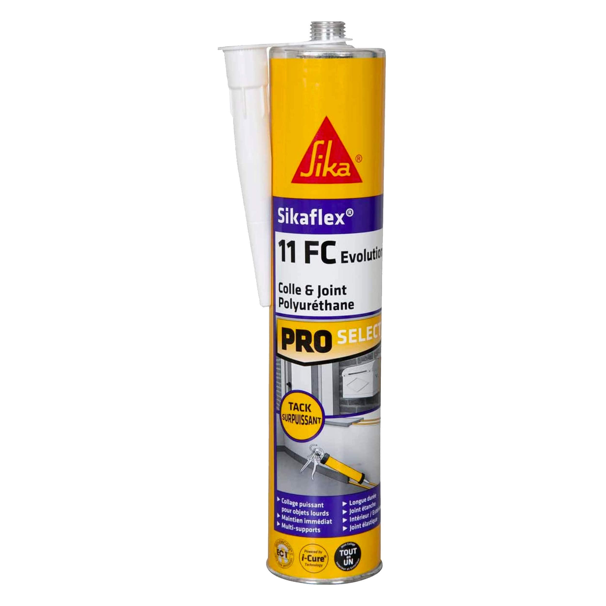Sikaflex 11 FC Evolution No Gun, Powerful Immediate Hold Mastic-Glue, 260g, White, 547500