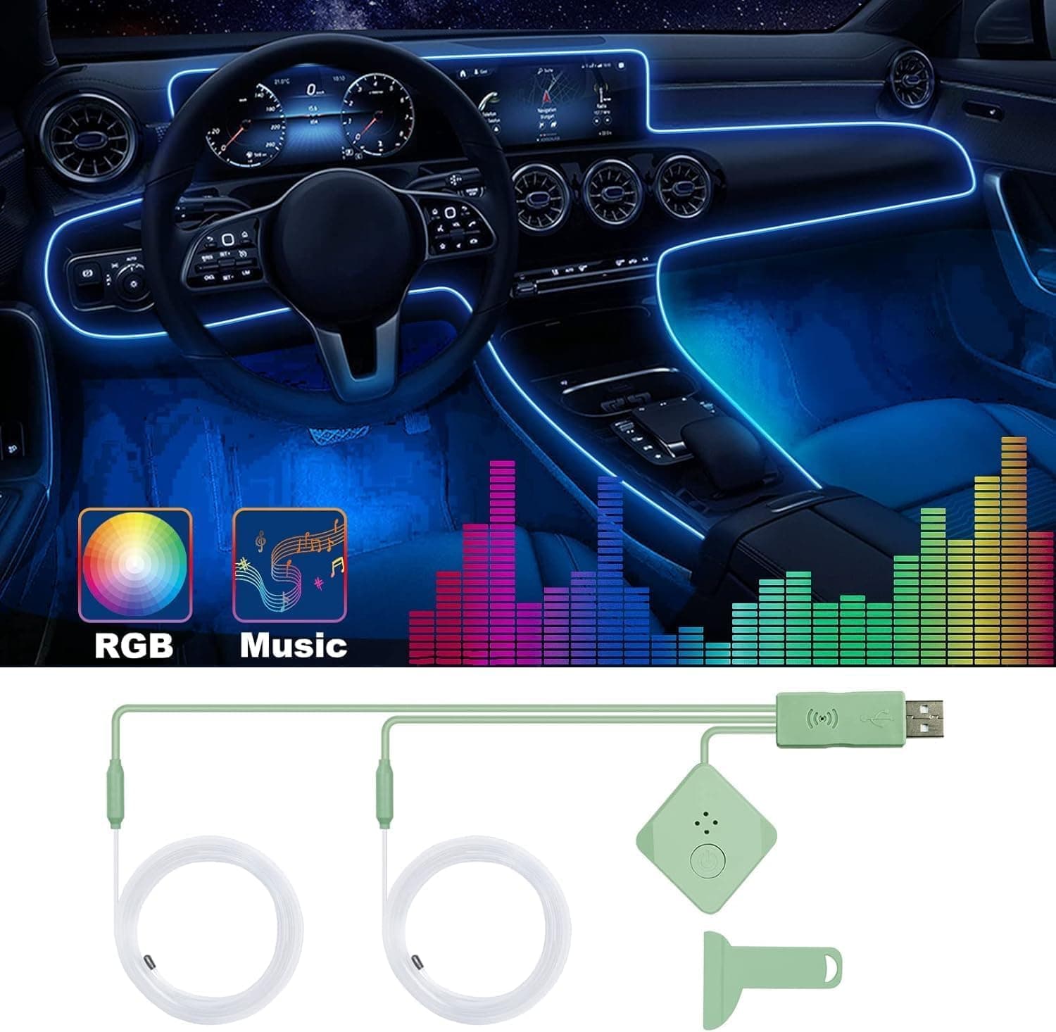 2 in 1 Car Led Strip Light