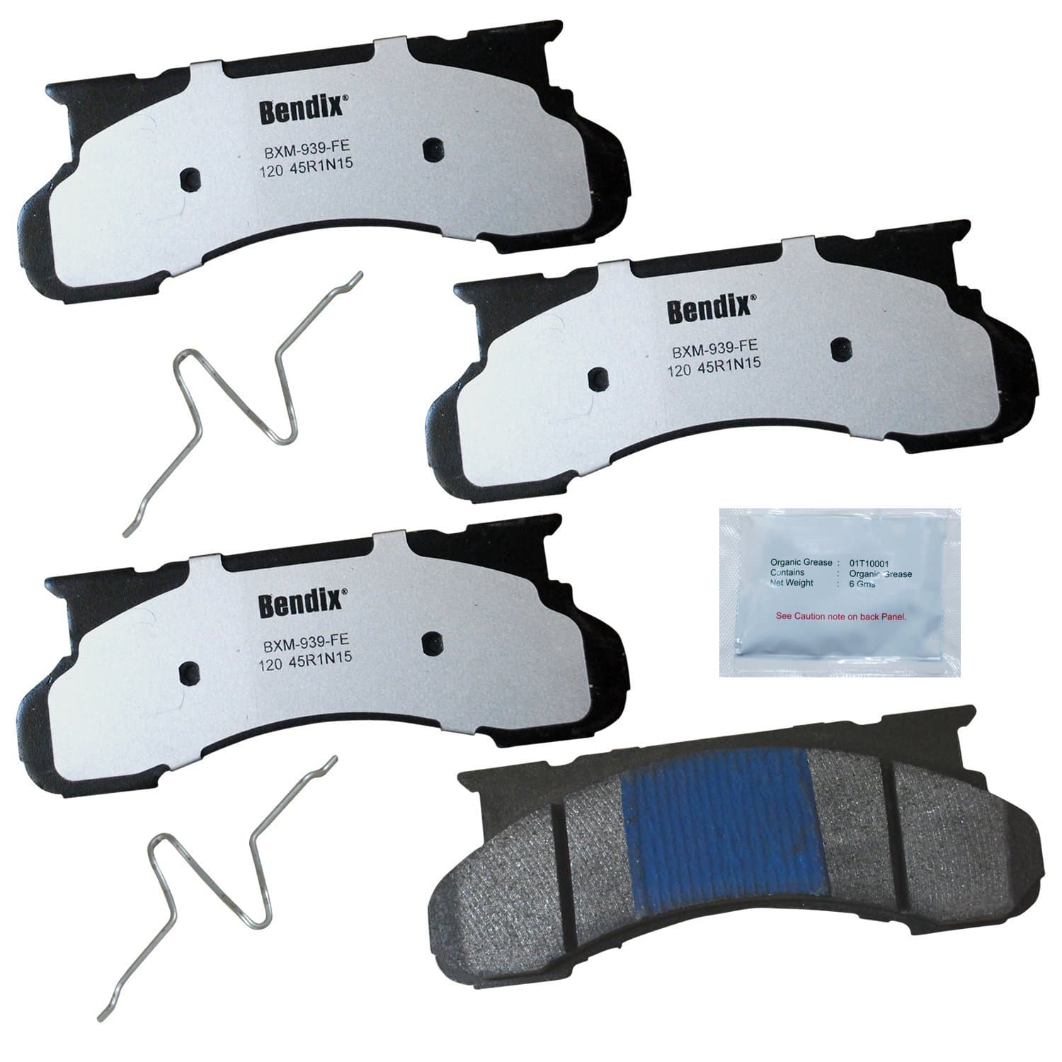 Bendix MKD120FM Fleet Metlok Brake Pad, 4 Pack