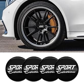 4PCS Car Wheel Center Hub Covers, Aluminum, Custom Style, Automotive Wheel Center Caps, Black