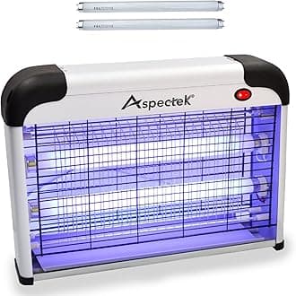 ASPECTEK Powerful 20W Electronic Insect Killer, Bug Zapper, Fly Zapper, Mosquito Killer-Indoor Use Including Free 2 Pack Replacement Bulbs
