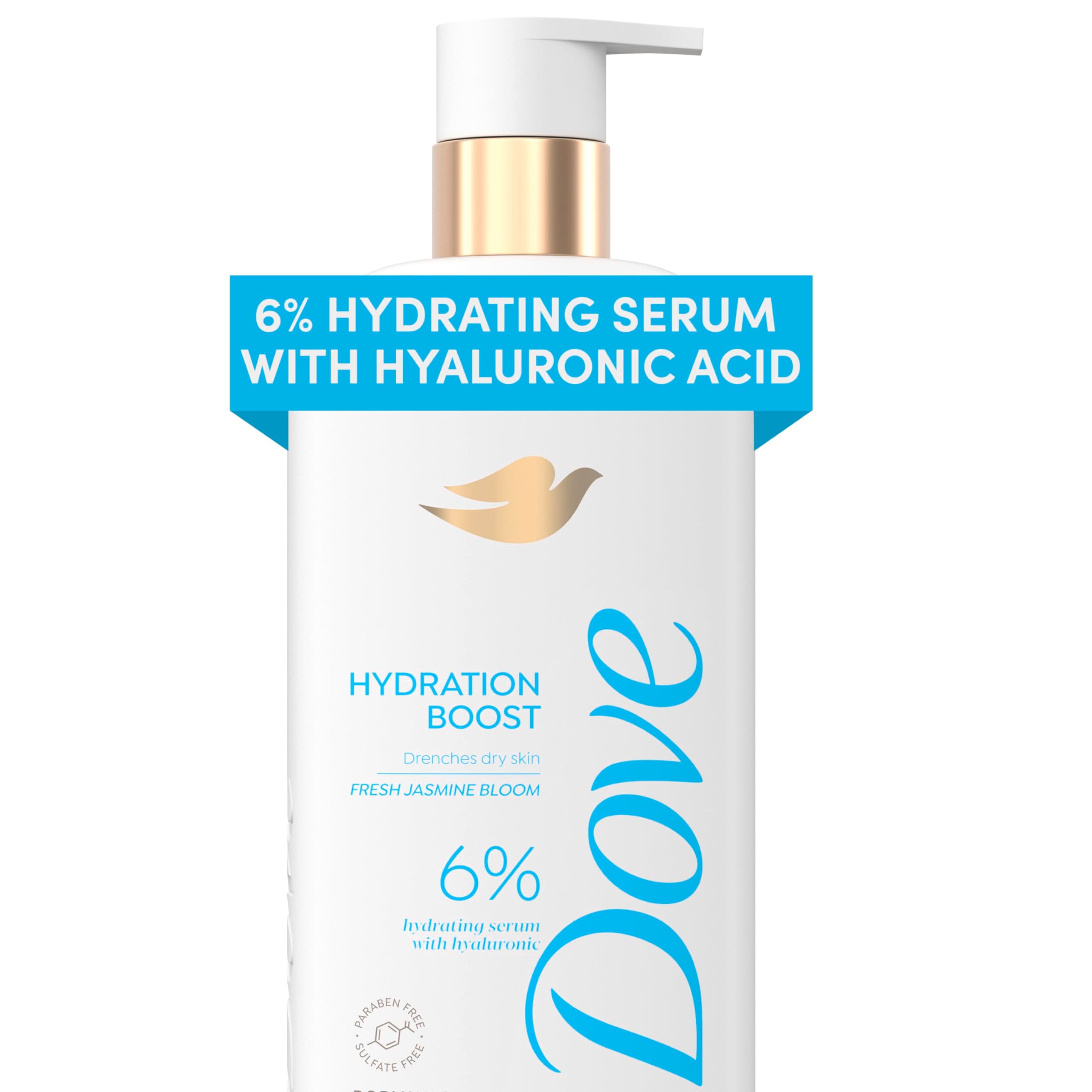 Body Wash Hydration Boost Actively drenches dry skin 6% hydration serum with hyaluronic 18.5 oz