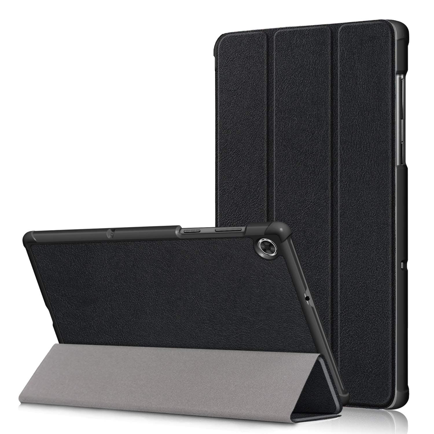 Case for Lenovo Tab M10 HD (2nd Gen), Folding Folio Ultra-Thin Smart PU Leather Stand Case Cover for Lenovo Tab M10 HD Gen 2 TB-X306F / TB-X306X (Not for M10 HD) Black