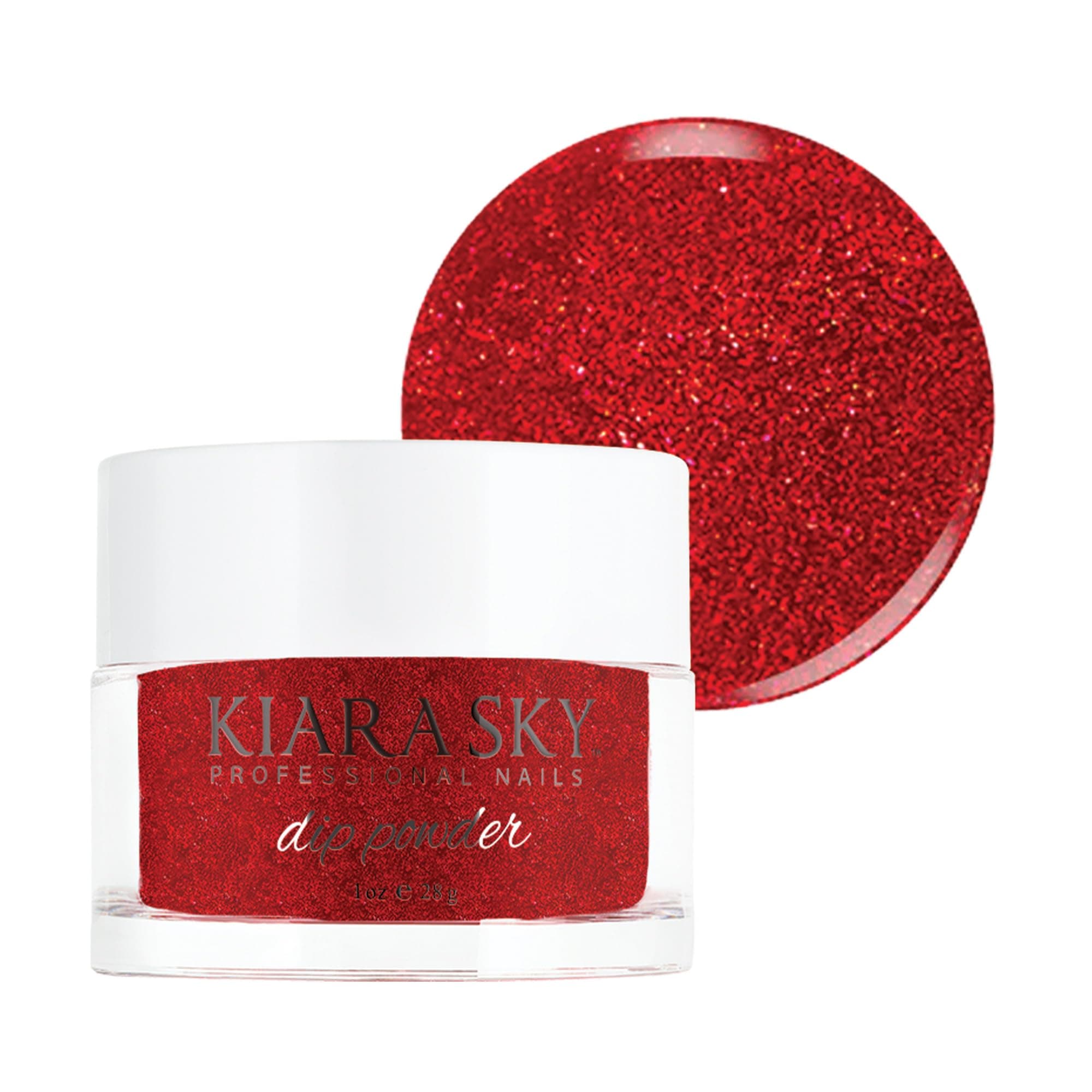 Kiara Sky Dip Powder Red Tones 1 oz, Let's Get Rediculous