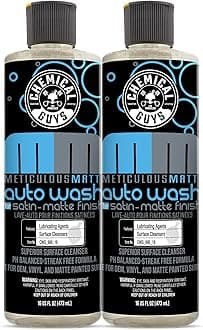 CWS 995 1602 Meticulous Matte Car Wash Soap (for Foam Cannons, Foam Guns or Bucket Washes) Safe for Satin & Matte Finish Paint, 16 fl oz (2 Pack), Fruity Bubble Gum Scent