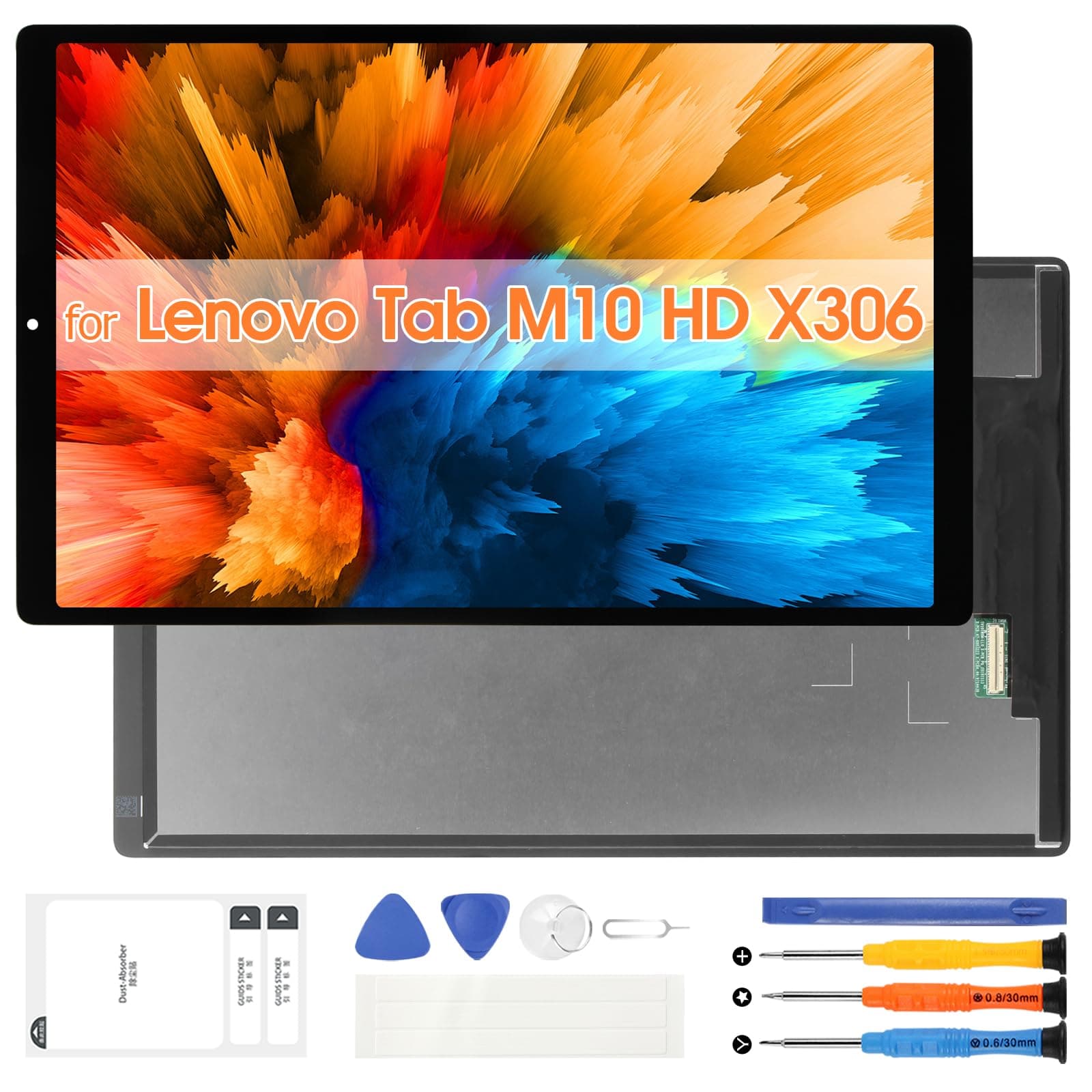 ARSSLY LCD Display for Lenovo Tab M10 HD Screen Replacement for Lenovo Tab M10 HD TB-X306 X306F 10.1 inch Touch Screen Digitizer Glass Assembly with Repair Parts