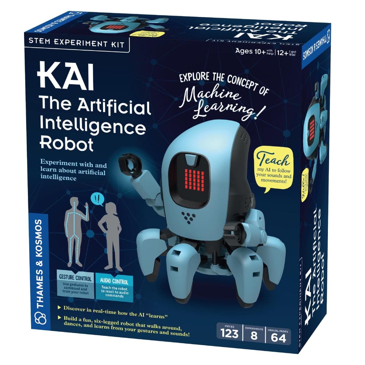 Kai: The Artificial Intelligence Robot | Explore Machine Learning | Build an Innovative Smart Robot & Experiment with AI | App-Enabled for iOS & Android | Intro to AI for Kids