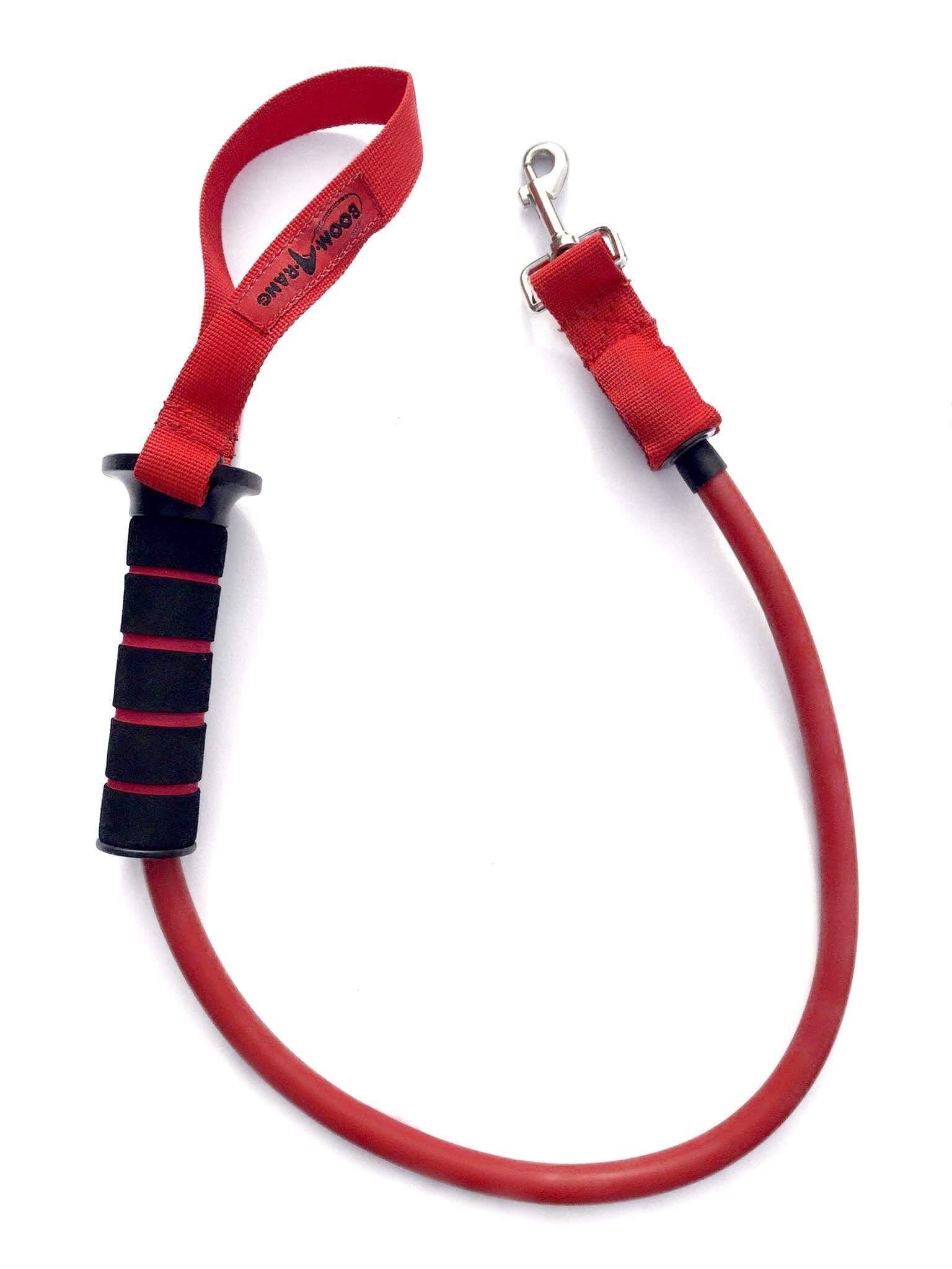 Boomarang Dog Leash ‘Training Leash’ Shock Absorber removes 50% Pull Guaranteed Dogs UP to 25LBS (RED)