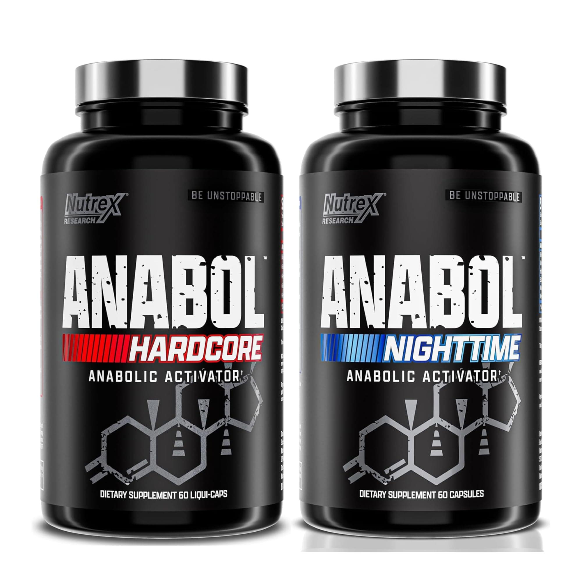 Nutrex Anabol Hardcore & Anabol Nighttime Muscle Builder Bundle