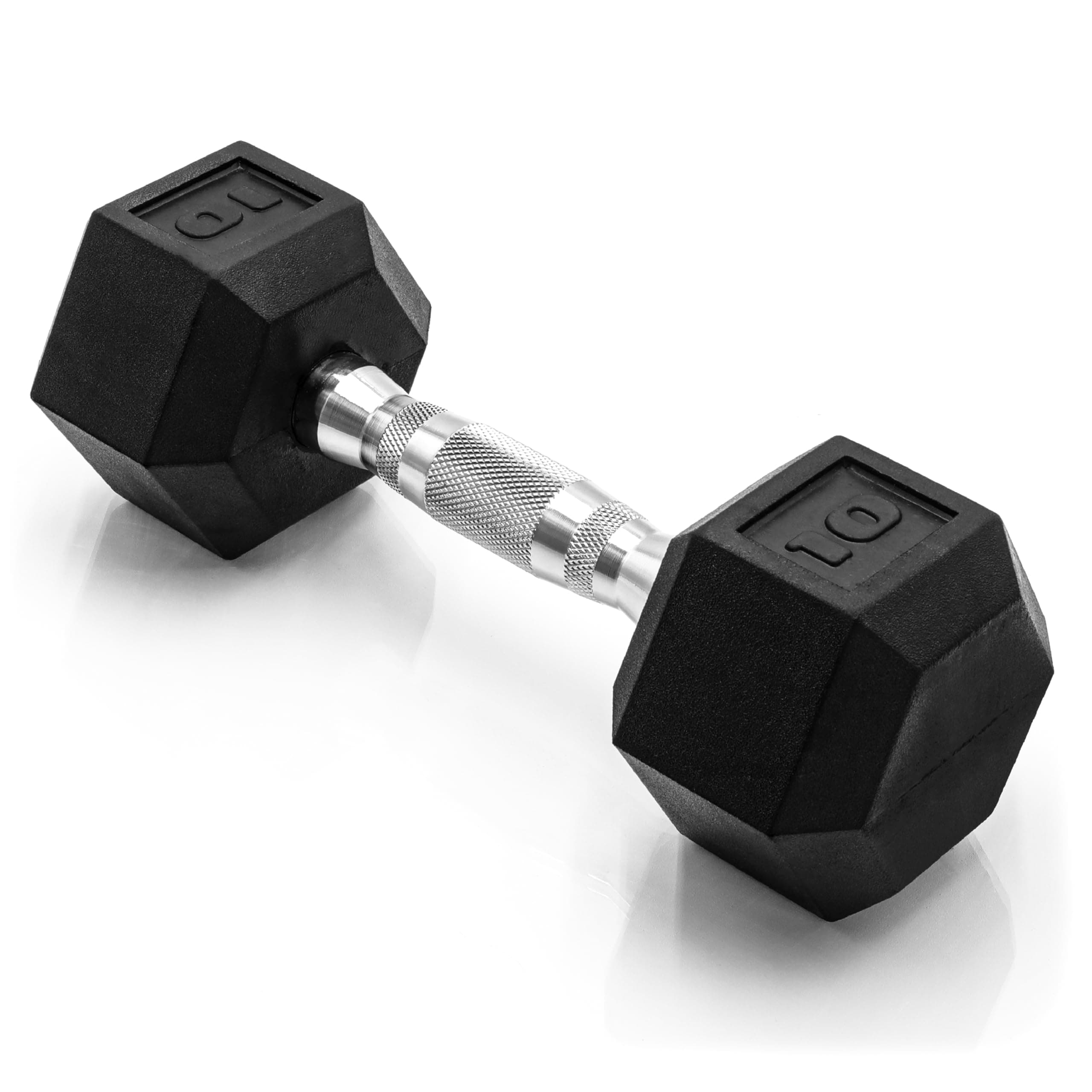 Coated Hex Dumbbell Weight - Single | 10-120 lbs | Multiple Options