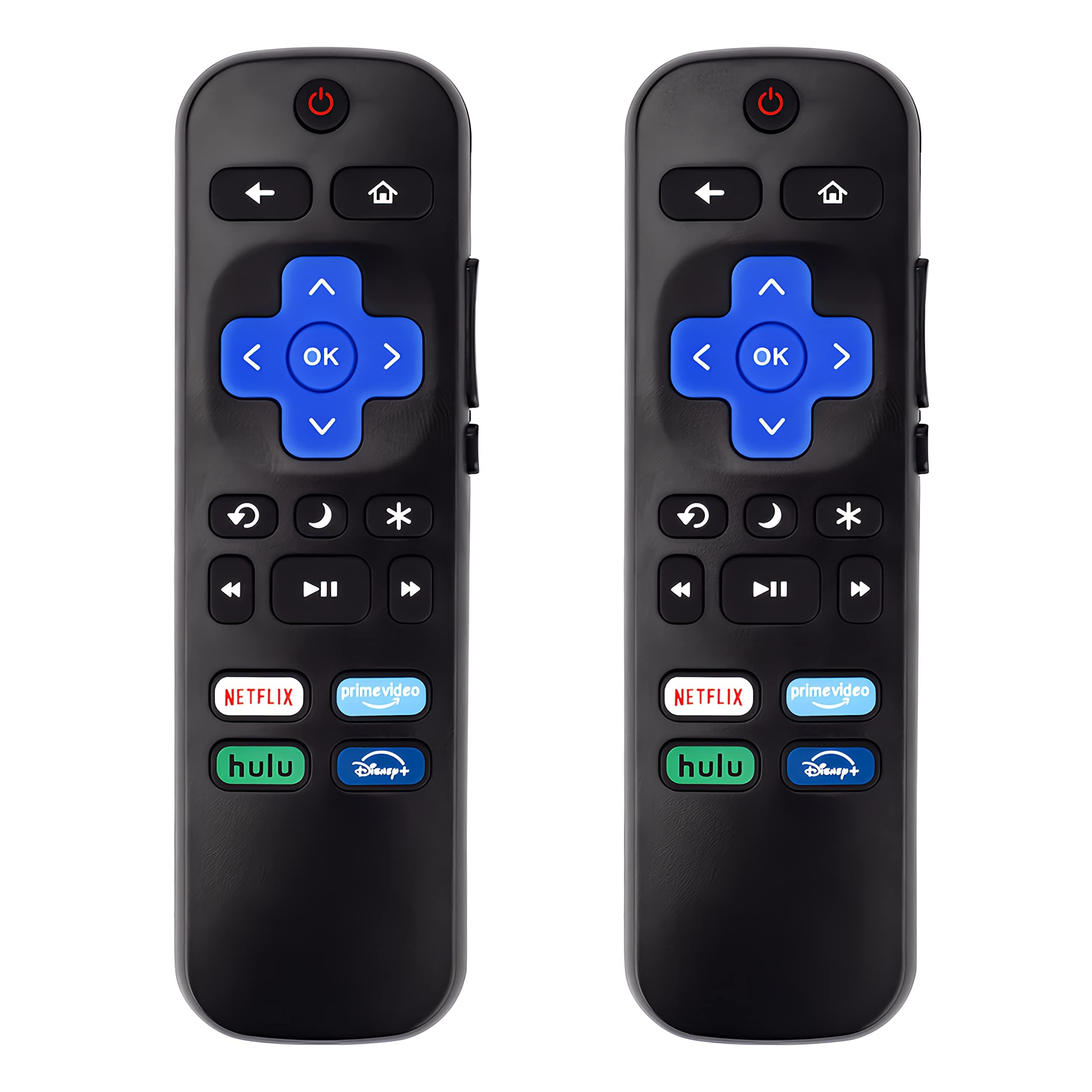 Universal Replacement TV Remote Control for Roku TV, for TCL/Hisense/Sharp/Philips/Onn/Element/Insignia Roku TV（2 Pack