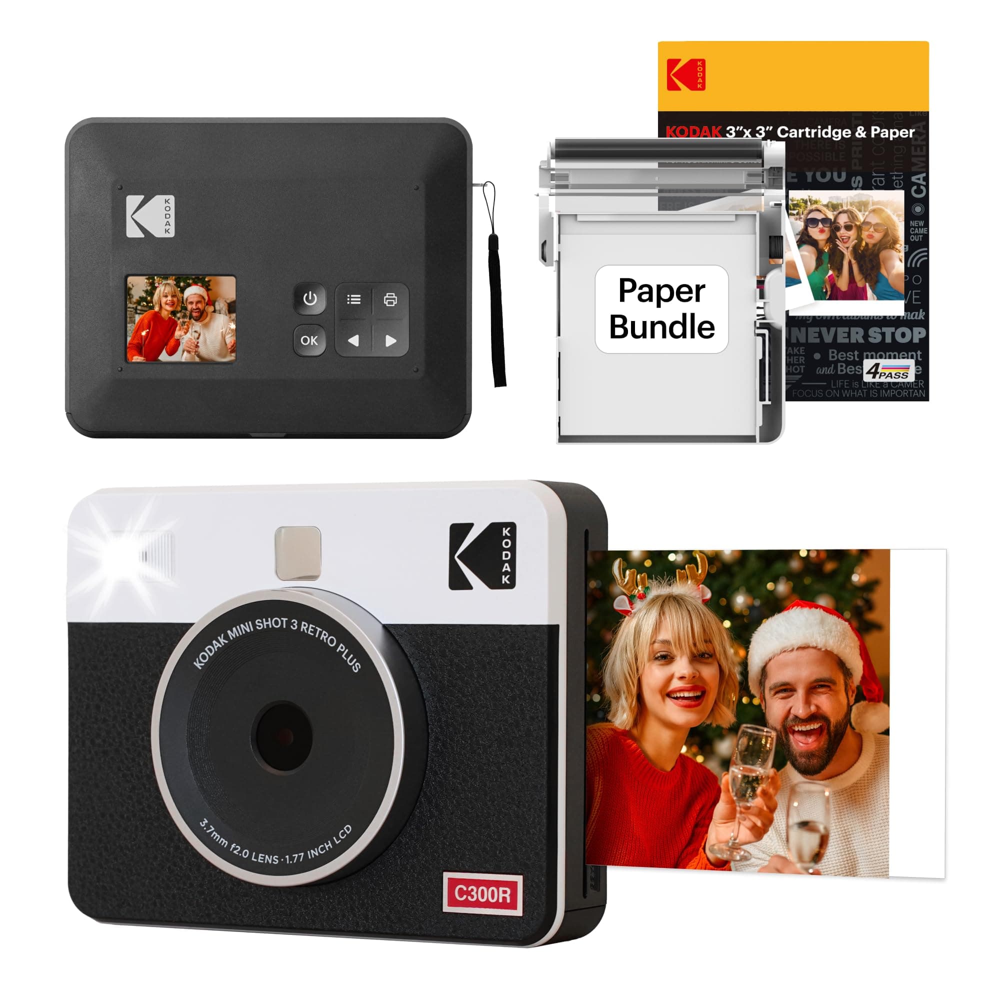 Kodak Mini Shot 3 Retro 2in1 + 68 Sheets Bundle